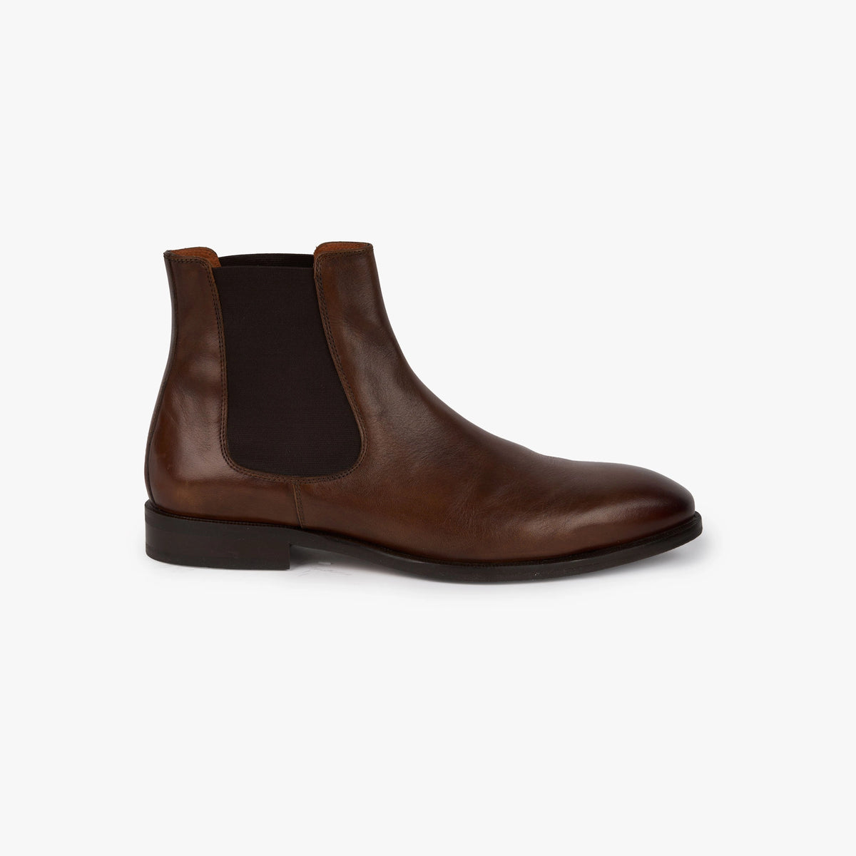 Chelsea Boots aus Glattleder in Cognac cognac Bild 4