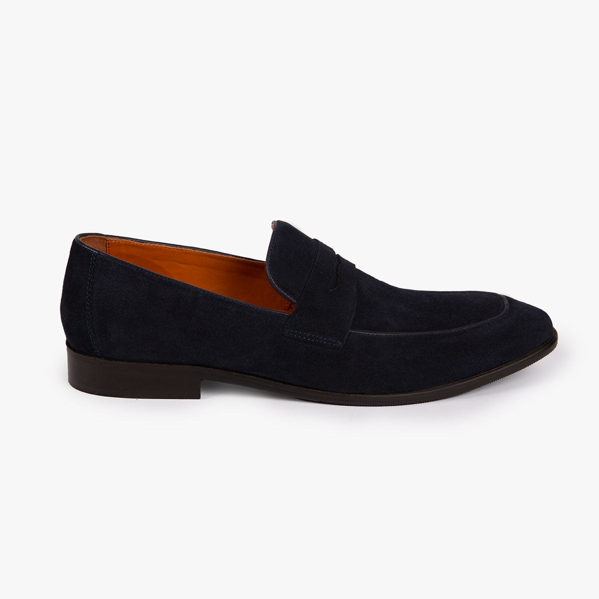 Penny Loafers aus Veloursleder in Dunkelblau dkl. blau Bild 2