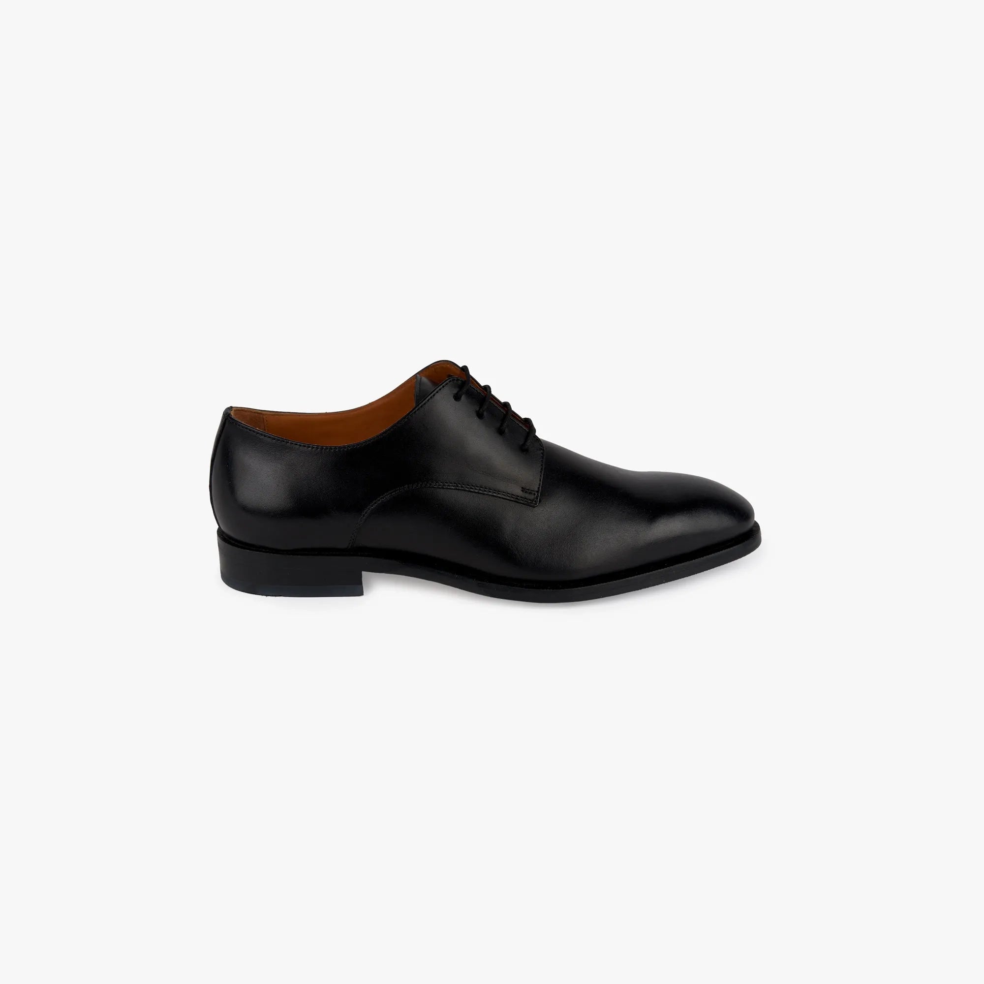 Plain Derby aus Glattleder in Schwarz schwarz Bild 4