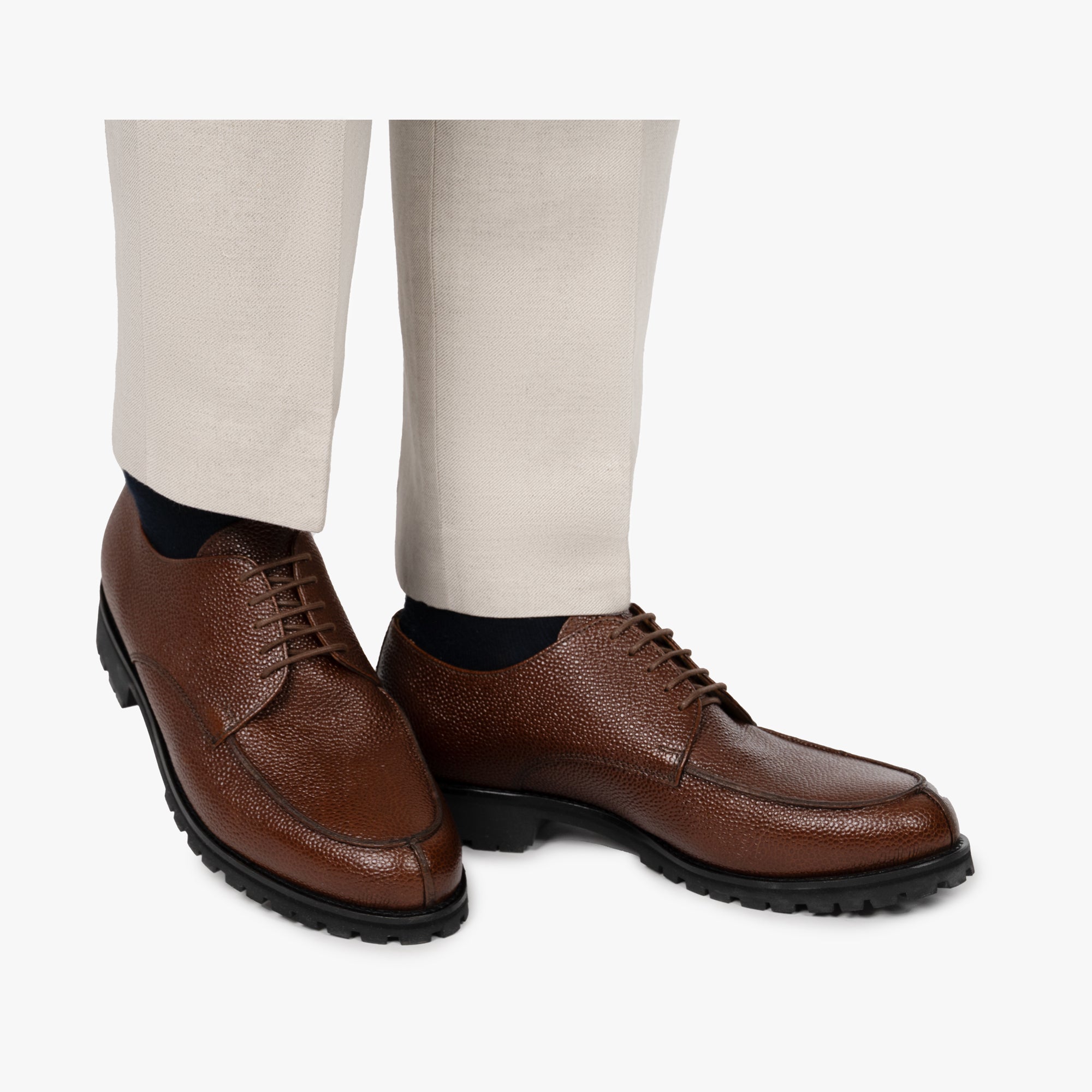 Schuhe aus italienischem Rindleder in Braun braun Bild 4
