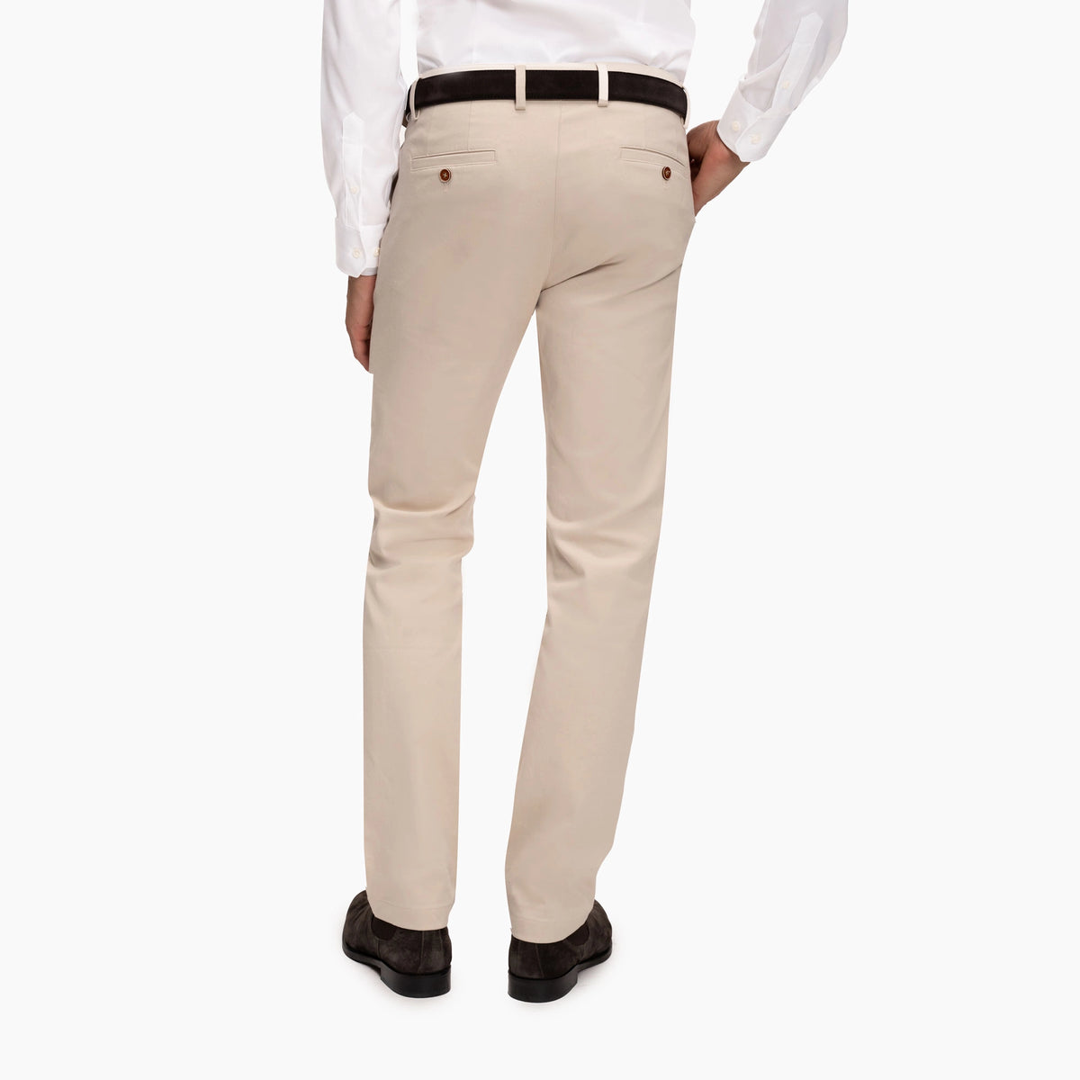 Chino aus Baumwolle und Elasthan in Beige beige Bild 2