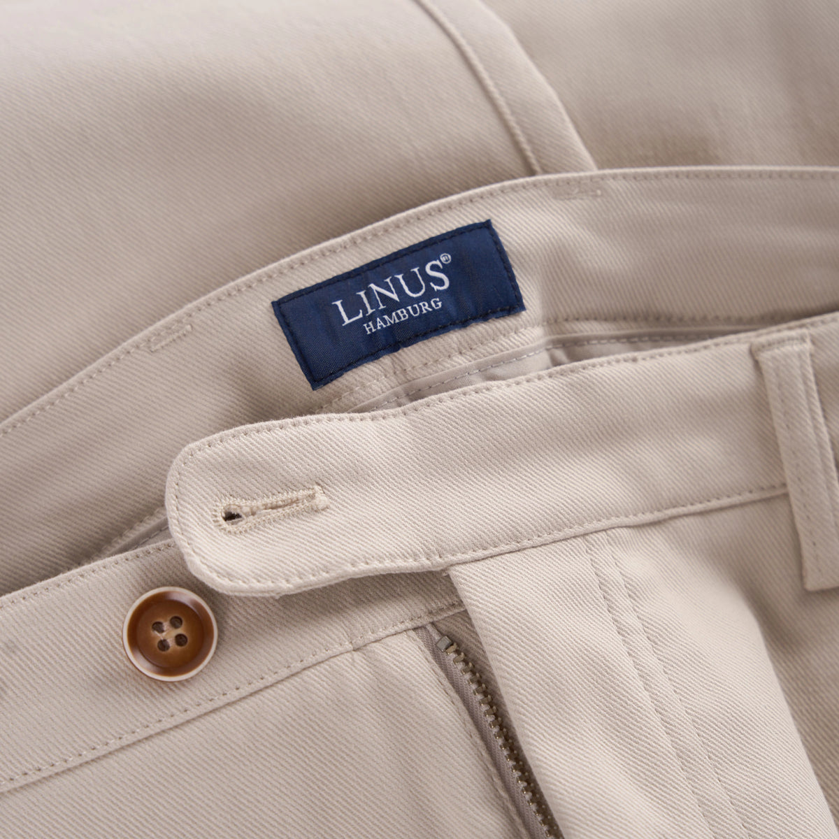 Chino aus Baumwolle und Elasthan in Beige beige Bild 3