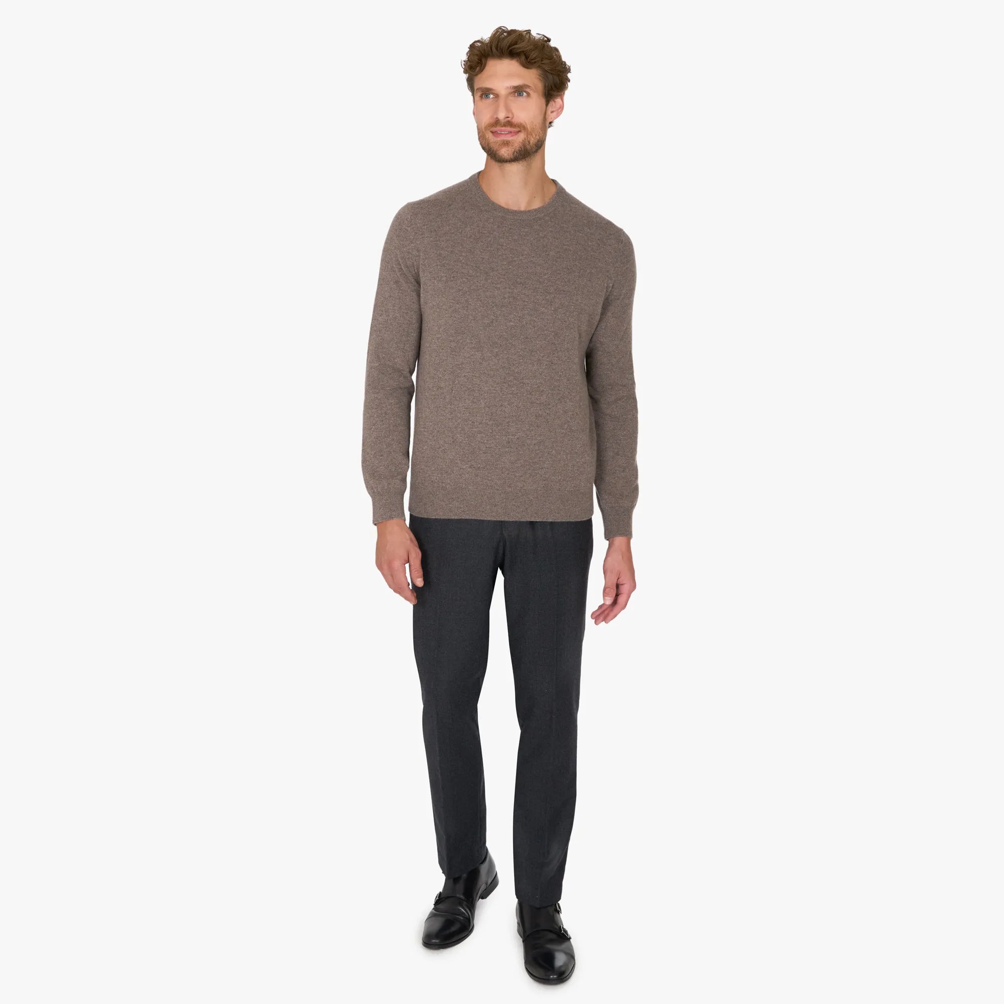 Kaschmirpullover in Hellbraun XA19010-Vapor Bild 6