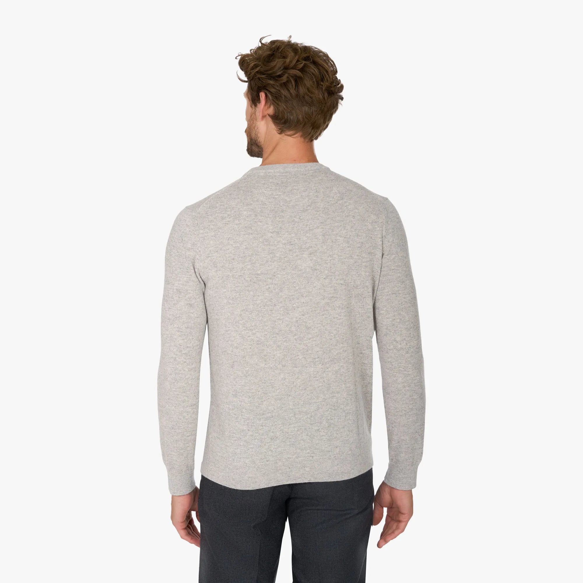 Kaschmirpullover in Hellgrau PE25113-Mist Bild 2