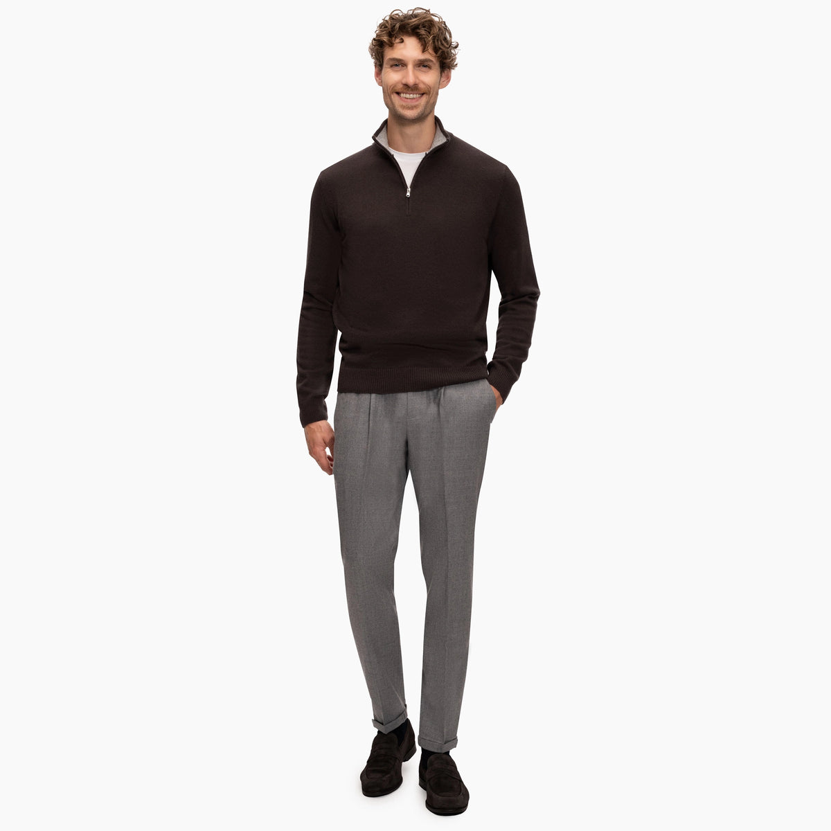Kaschmirpullover Troya in Dunkelbraun PE25112-Black Coffee Bild 6