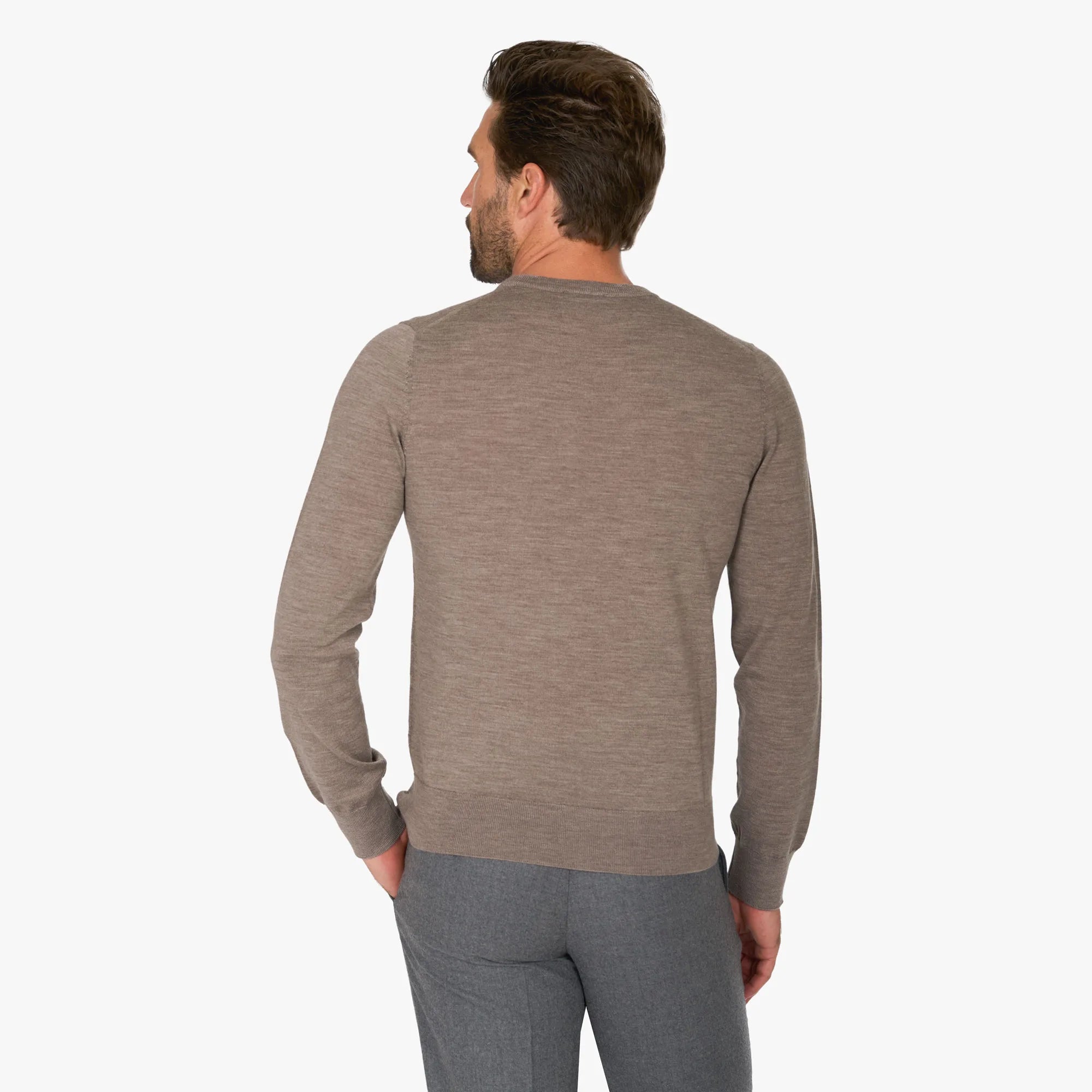 Pullover aus Schurwolle in Beige beige Bild 2