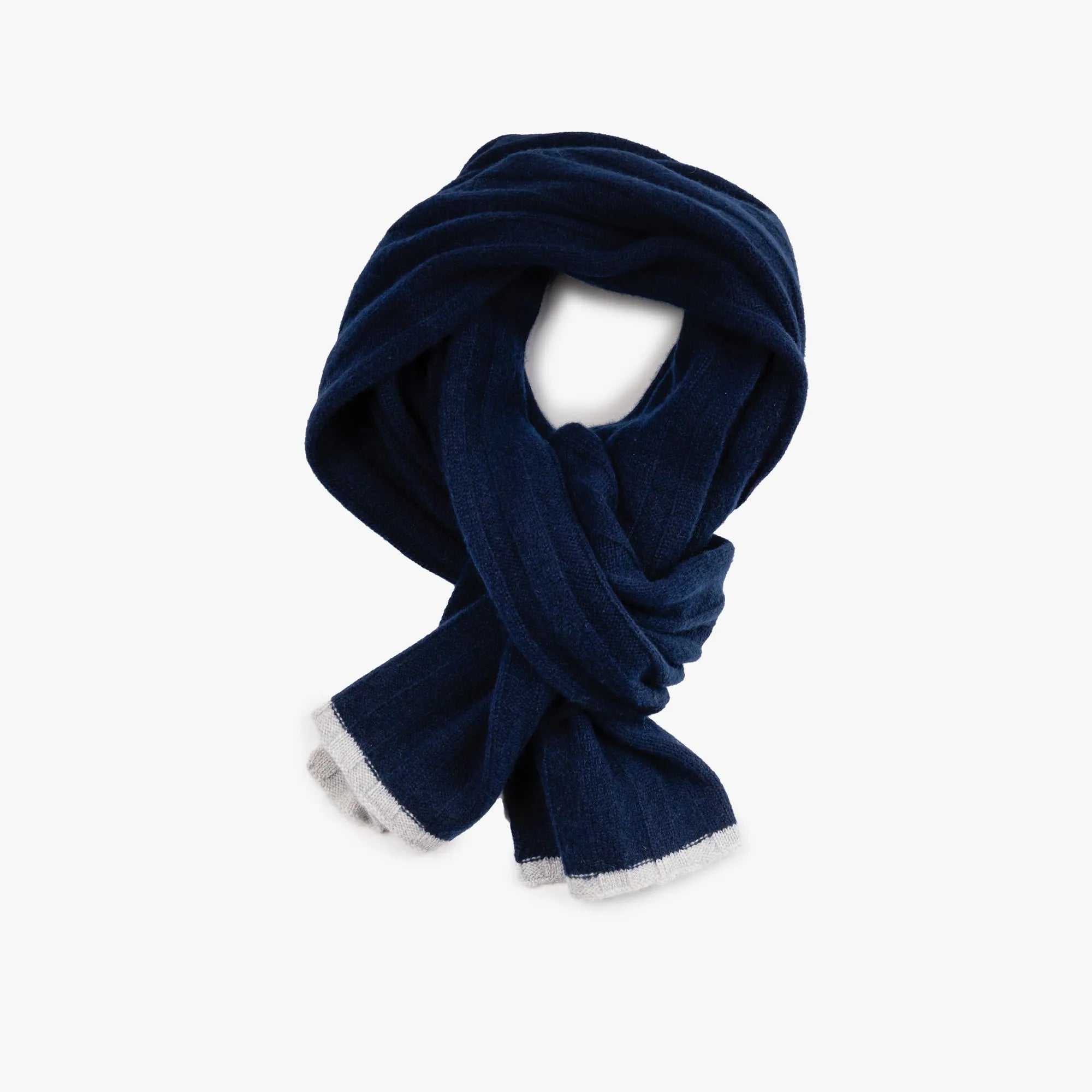 Schal aus Kaschmir in Dunkelblau 25030/25021 Bild 2
