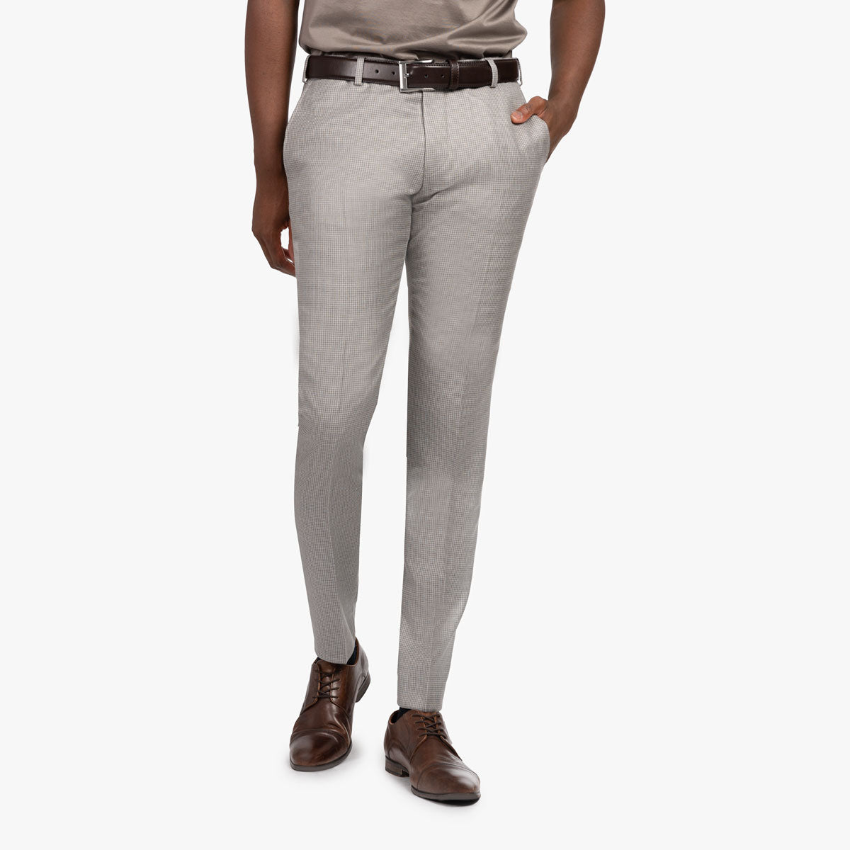 Anzug Biella mit Houndstooth-Muster in braun braun/gemustert Bild 4