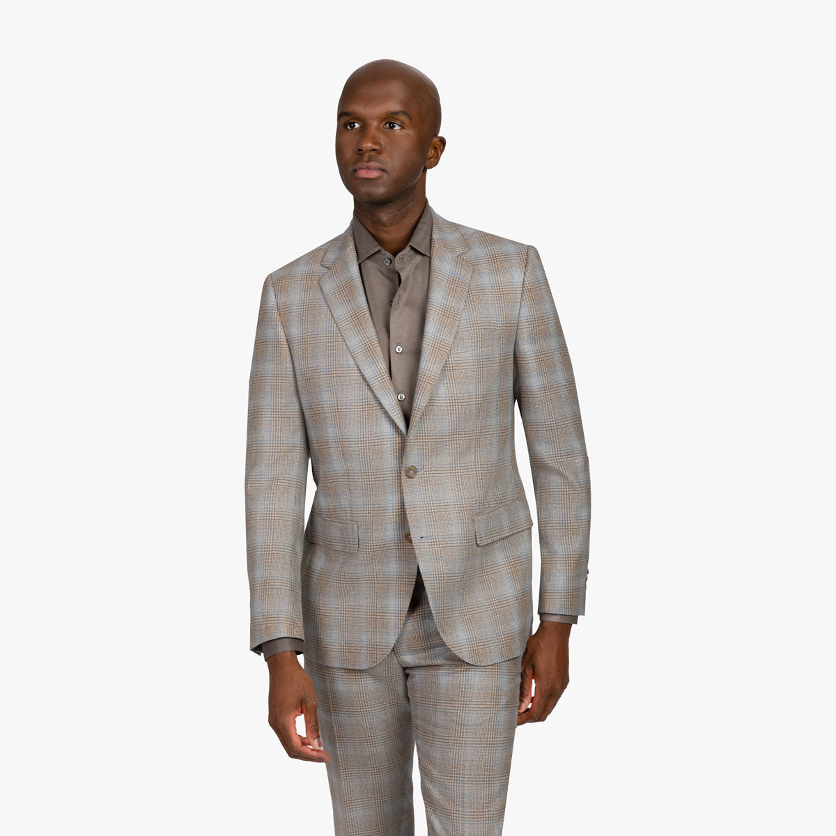 Anzug Prato mit Karo in beige hellblau beige/karo Bild 2