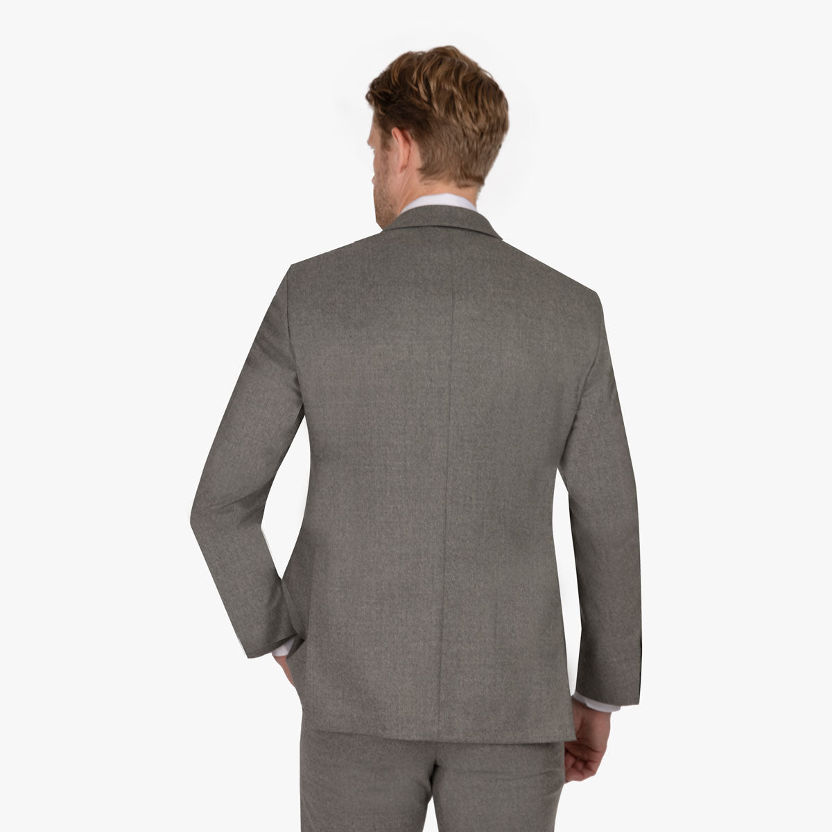 Baukastensakko Genf aus Schurwolle in Grau hellgrün Bild 3