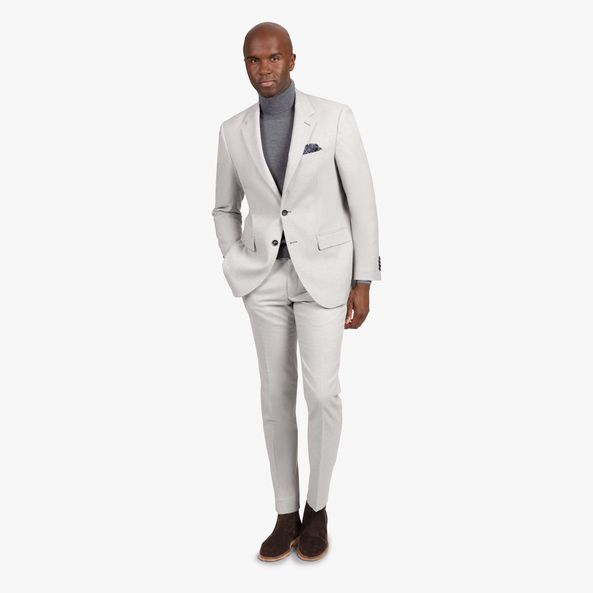 Baukastensakko Prato aus Sea-Island-Baumwolle in hellgrau hellgrau Bild 7