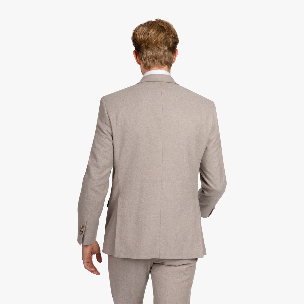 Baukastensakko Prato aus Sea-Island-Baumwolle in hellbraun mittelbraun Bild 2