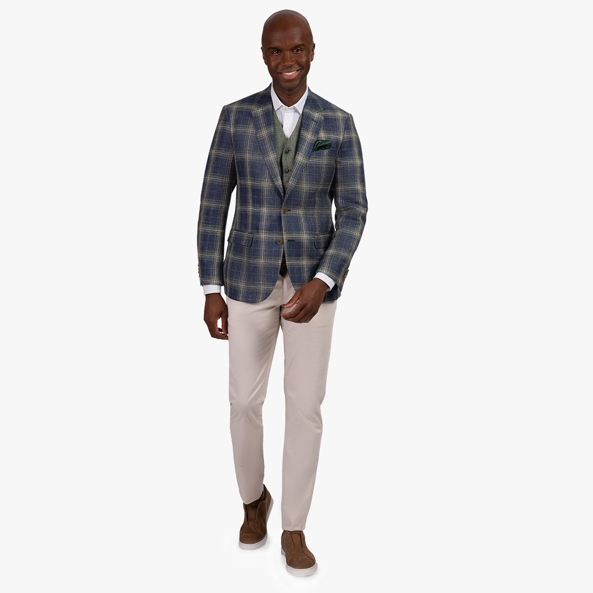 Sakko Genf kariert in blau blau/karo Bild 4