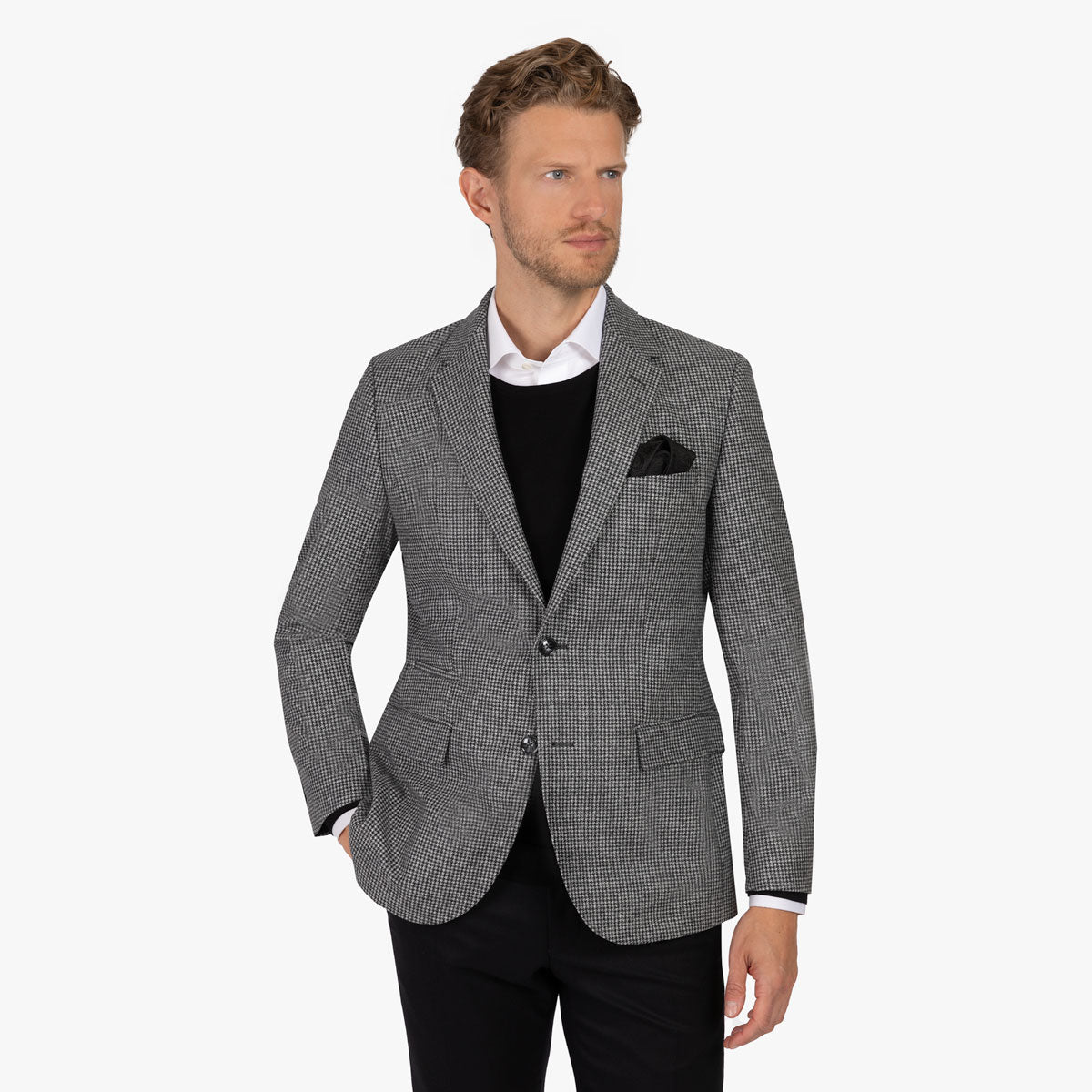 Sakko Pesaro in Grau mit Hahnentritt grau/gemustert Bild 3
