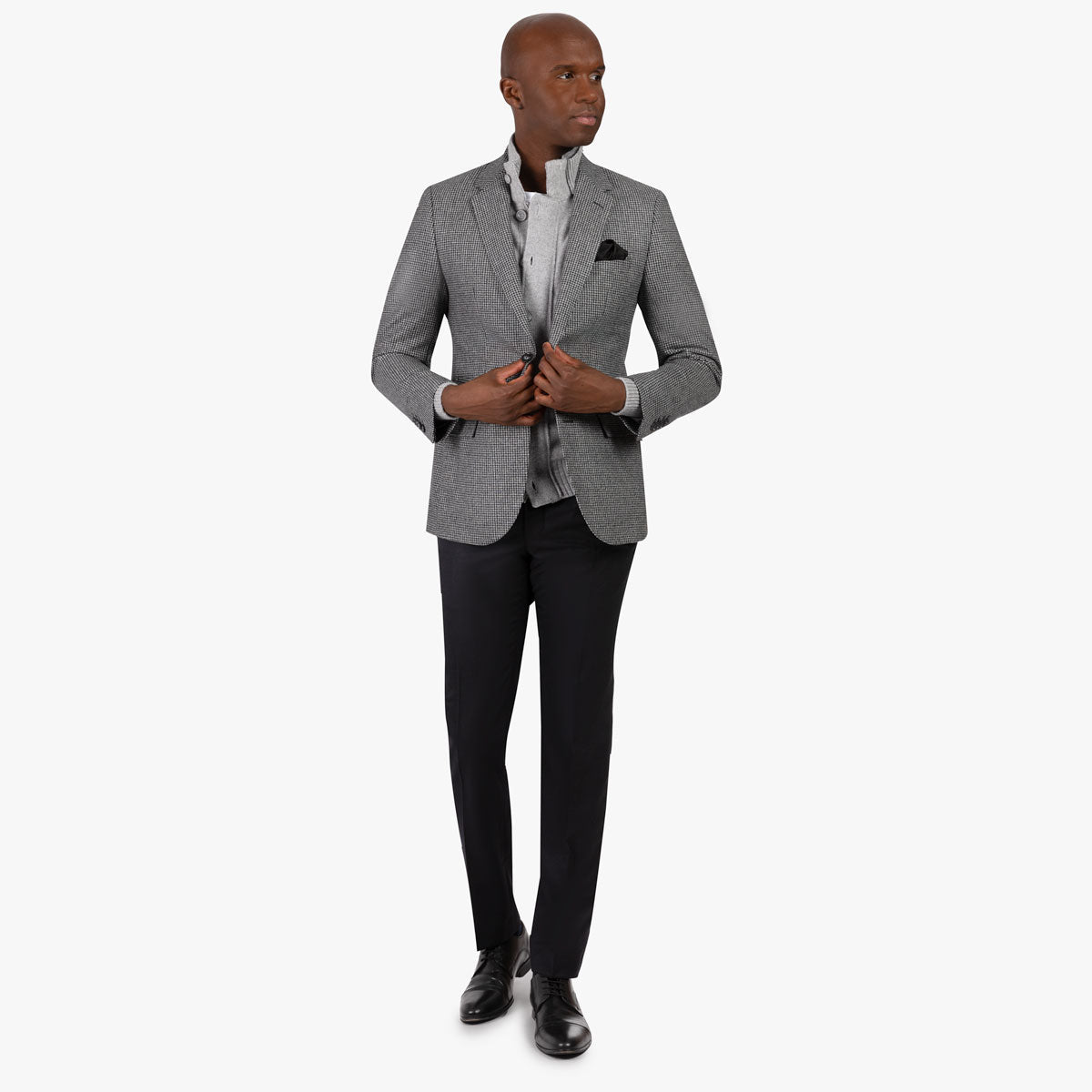 Sakko Pesaro in Grau mit Hahnentritt grau/gemustert Bild 8