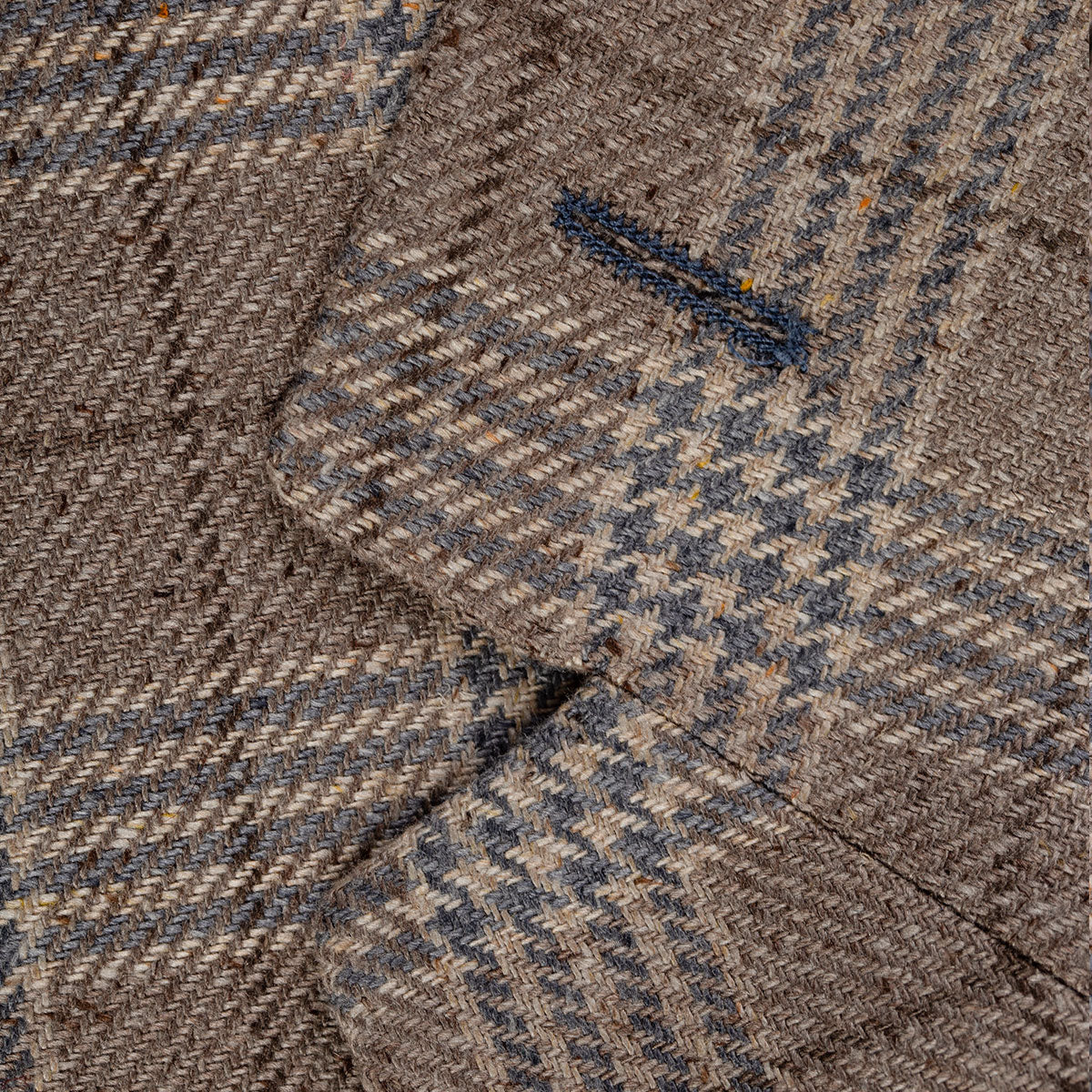 Sakko Prato aus 100% Seide in Karo braun braun/karo Bild 6