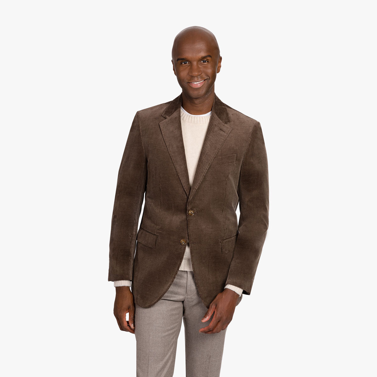 Sakko Prato aus Feincord in braun braun Bild 1