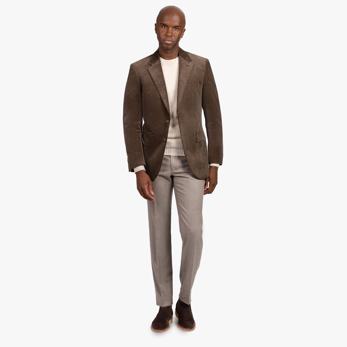 Sakko Prato aus Feincord in braun braun Bild 2