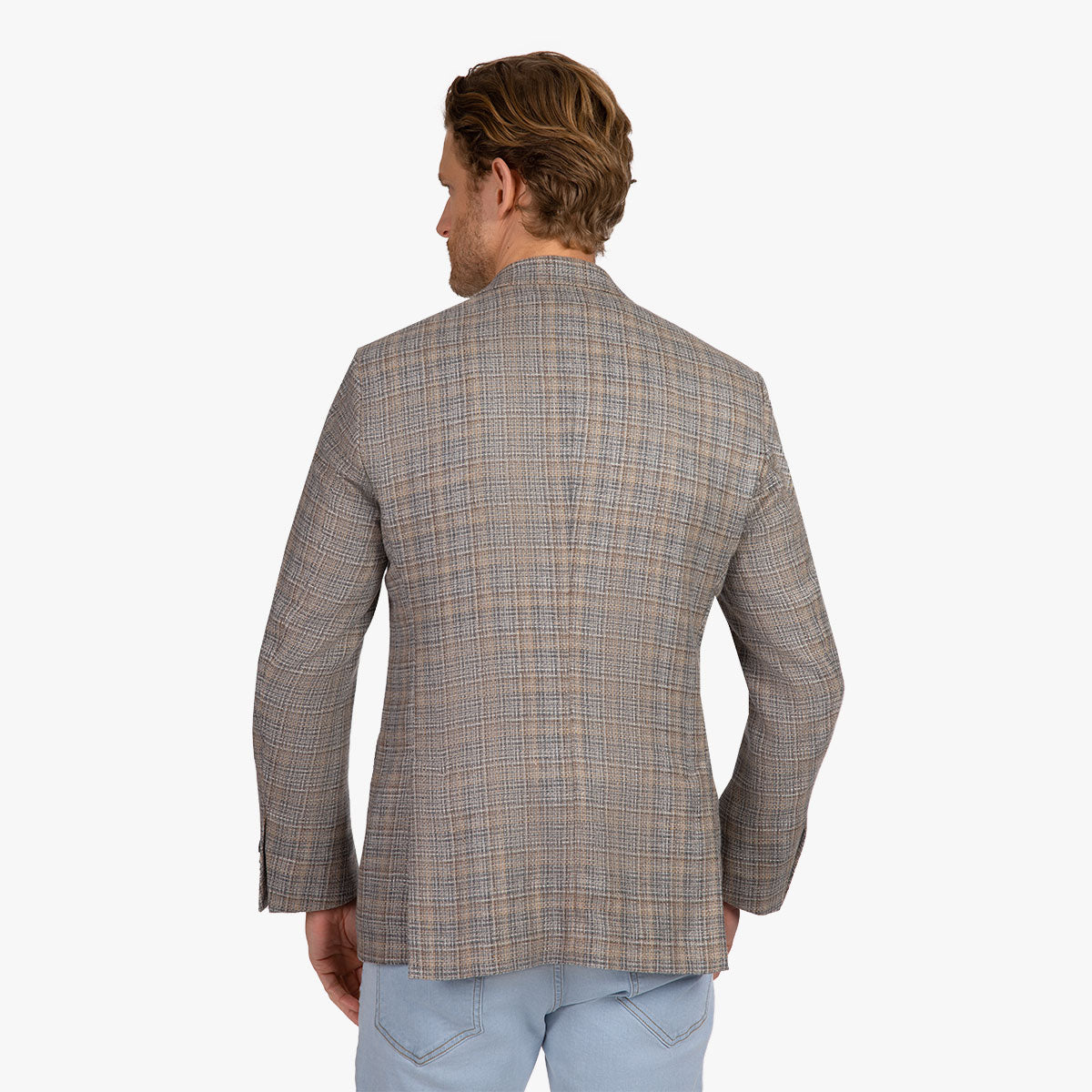 Sakko Prato/I aus Seide/Schurwolle in beige beige/gemustert Bild 5