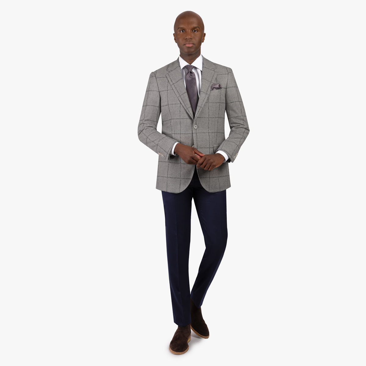 Sakko Prato mit Karo in Grau grau/karo Bild 1