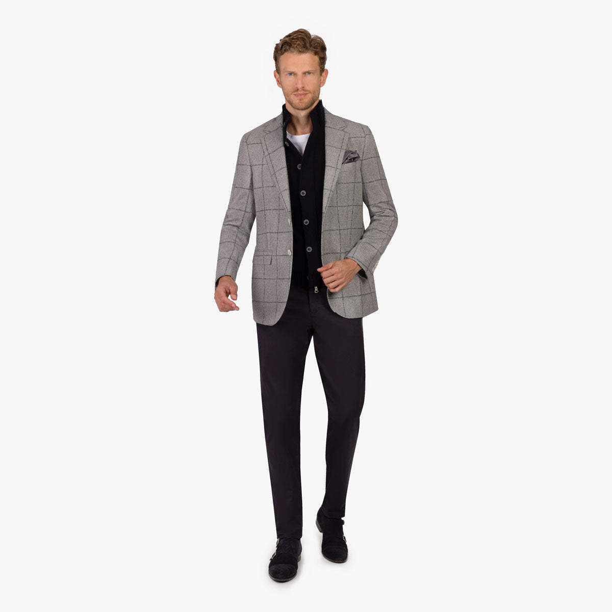 Sakko Prato mit Karo in Grau grau/karo Bild 8