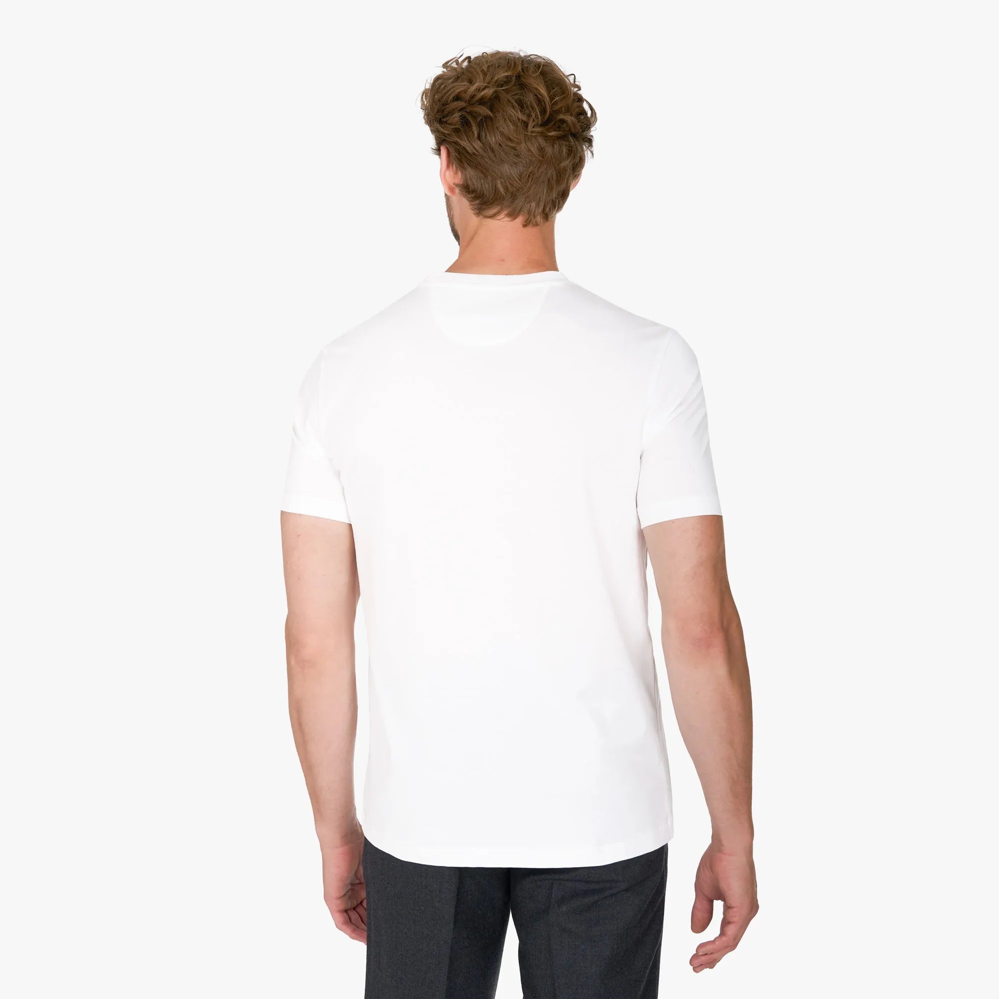 Weißes T-Shirt aus Egypt Cotton weiss Bild 2