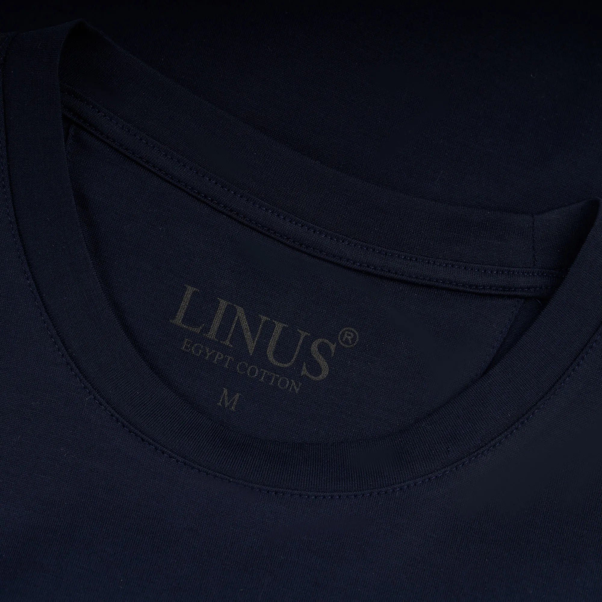 Dunkelblaues T-Shirt aus Egypt Cotton dkl. blau Bild 3