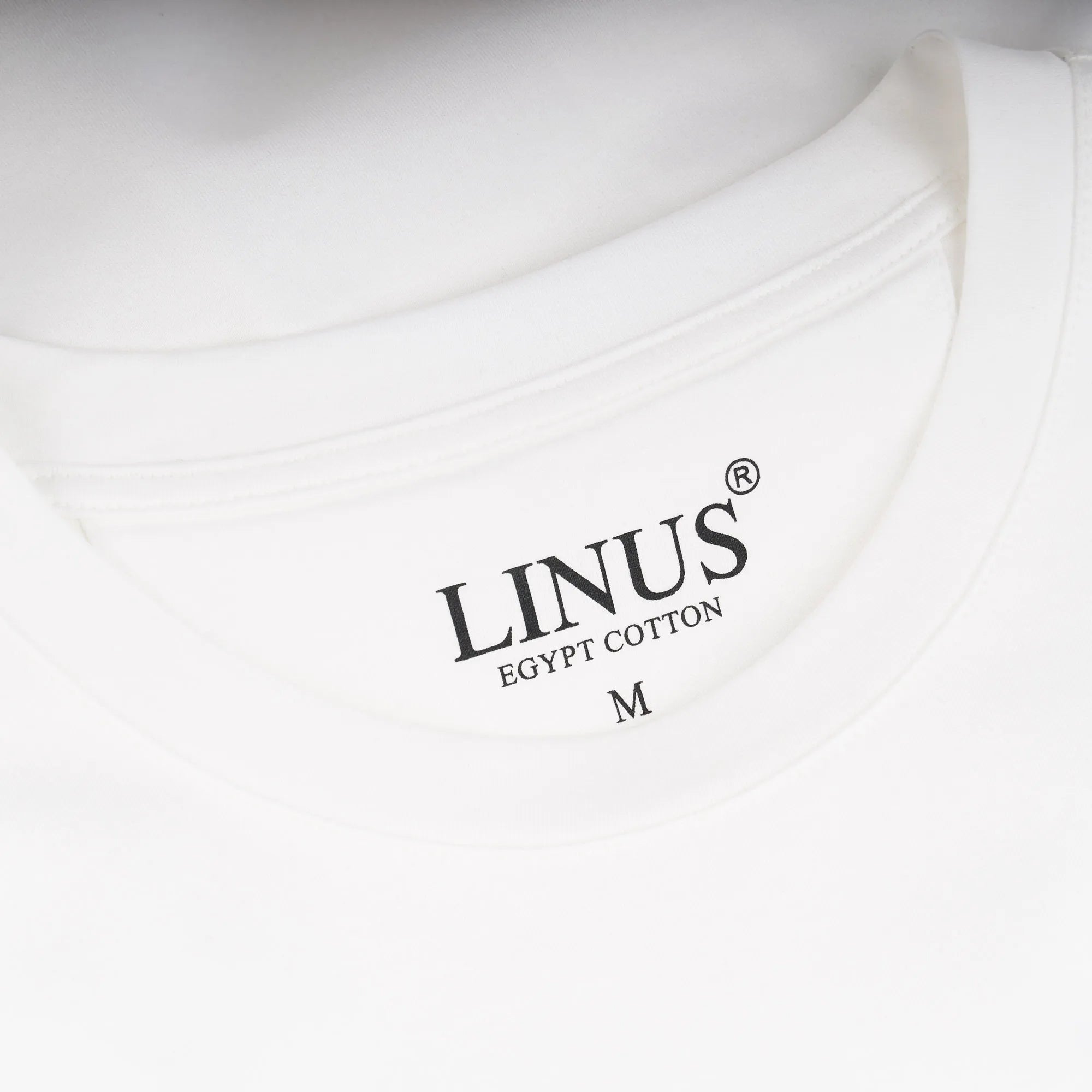 Weißes T-Shirt aus Egypt Cotton weiss Bild 3