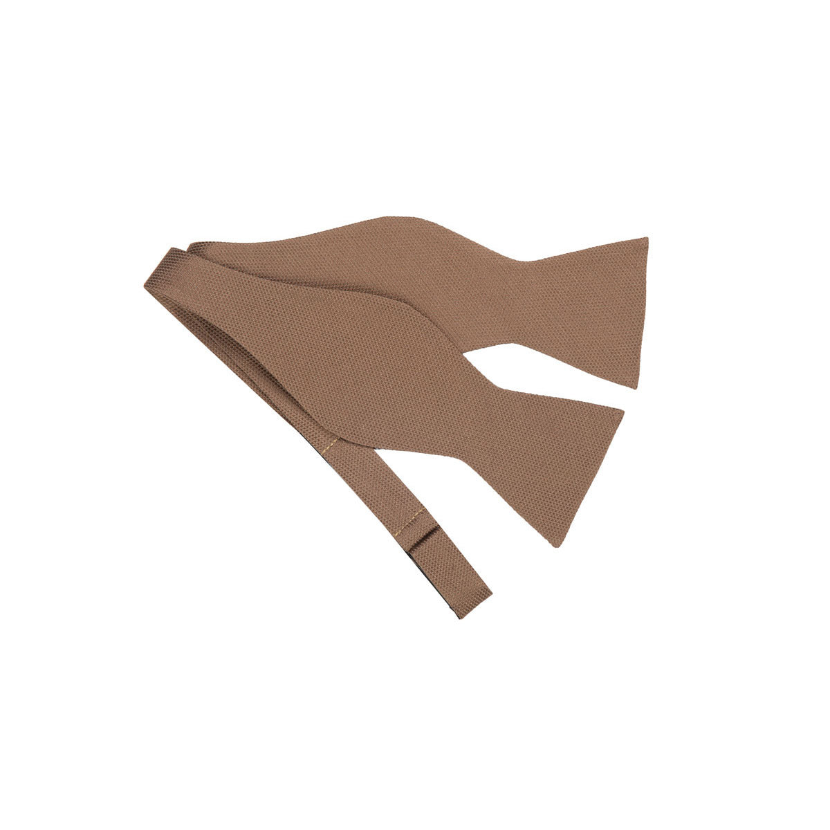 Fliege aus Seide in uni braun braun Bild 3