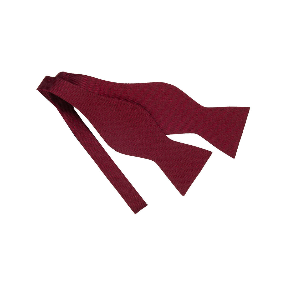 Fliege aus Seide in uni dunkelrot dkl. rot Bild 3
