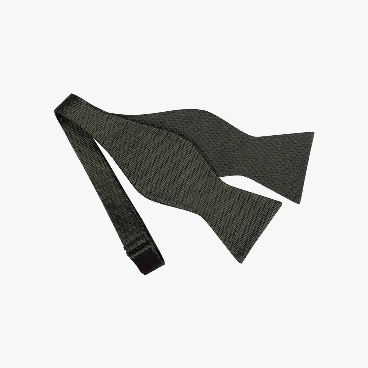 Fliege aus Seide in uni dunkelgrün dkl. grün Bild 2