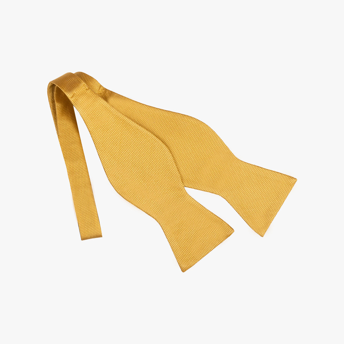 Fliege aus Seide in uni gold gold Bild 1