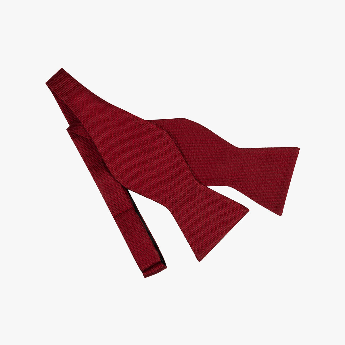 Fliege aus Seide in uni rot rot Bild 1