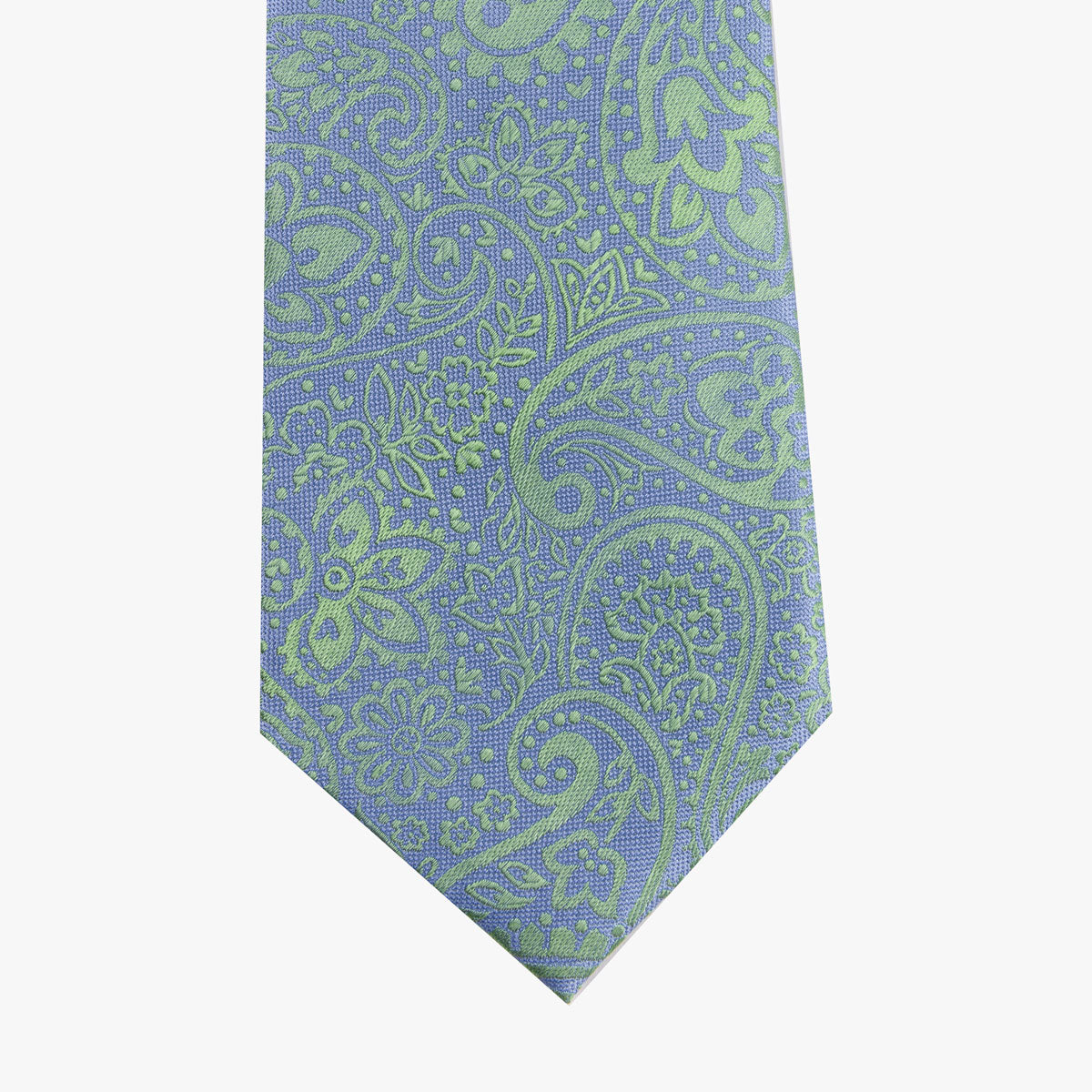 Krawatte aus Seide in hellgrün/blau grün Bild 2