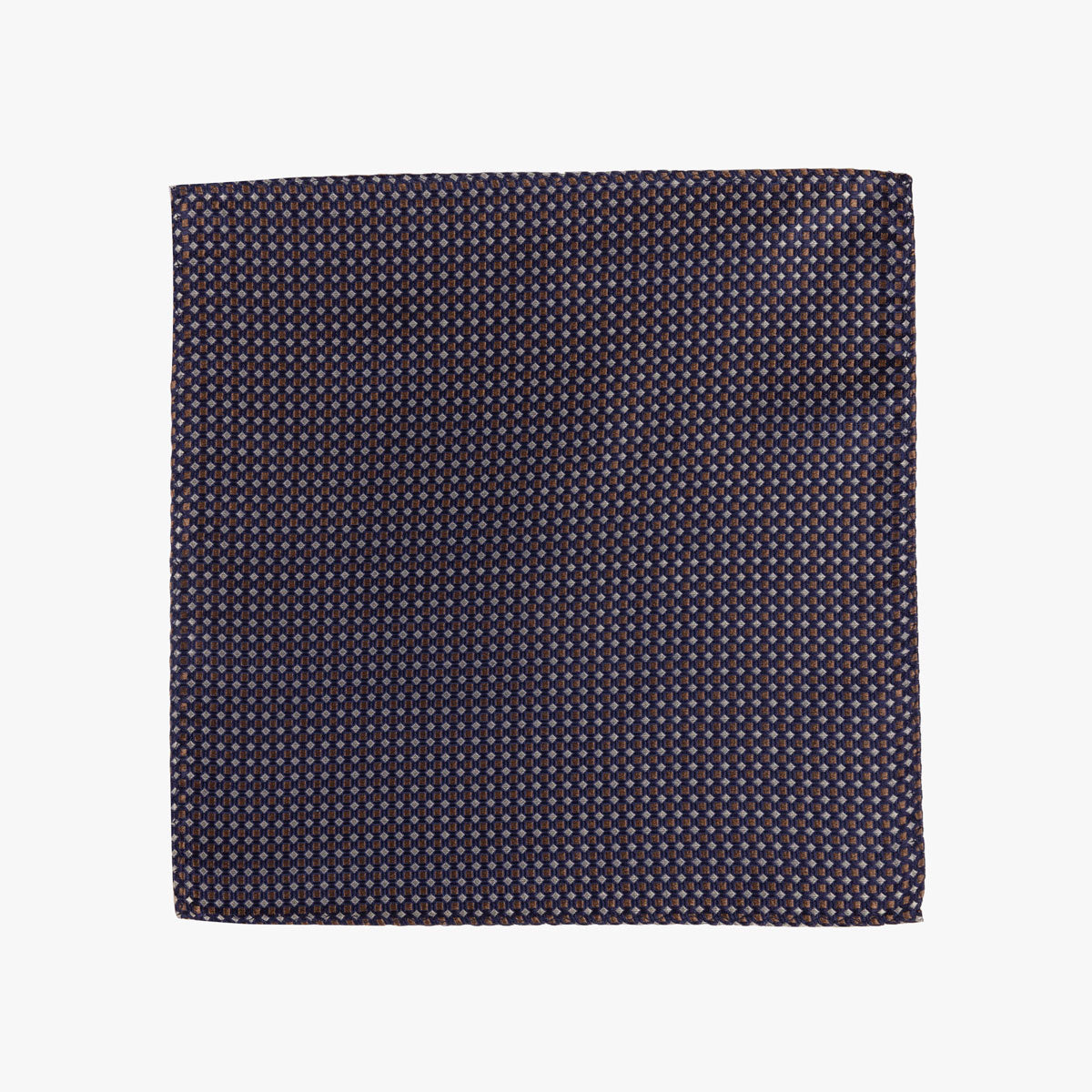 Einstecktuch mit geometrischem Muster in Blau blau Bild 2