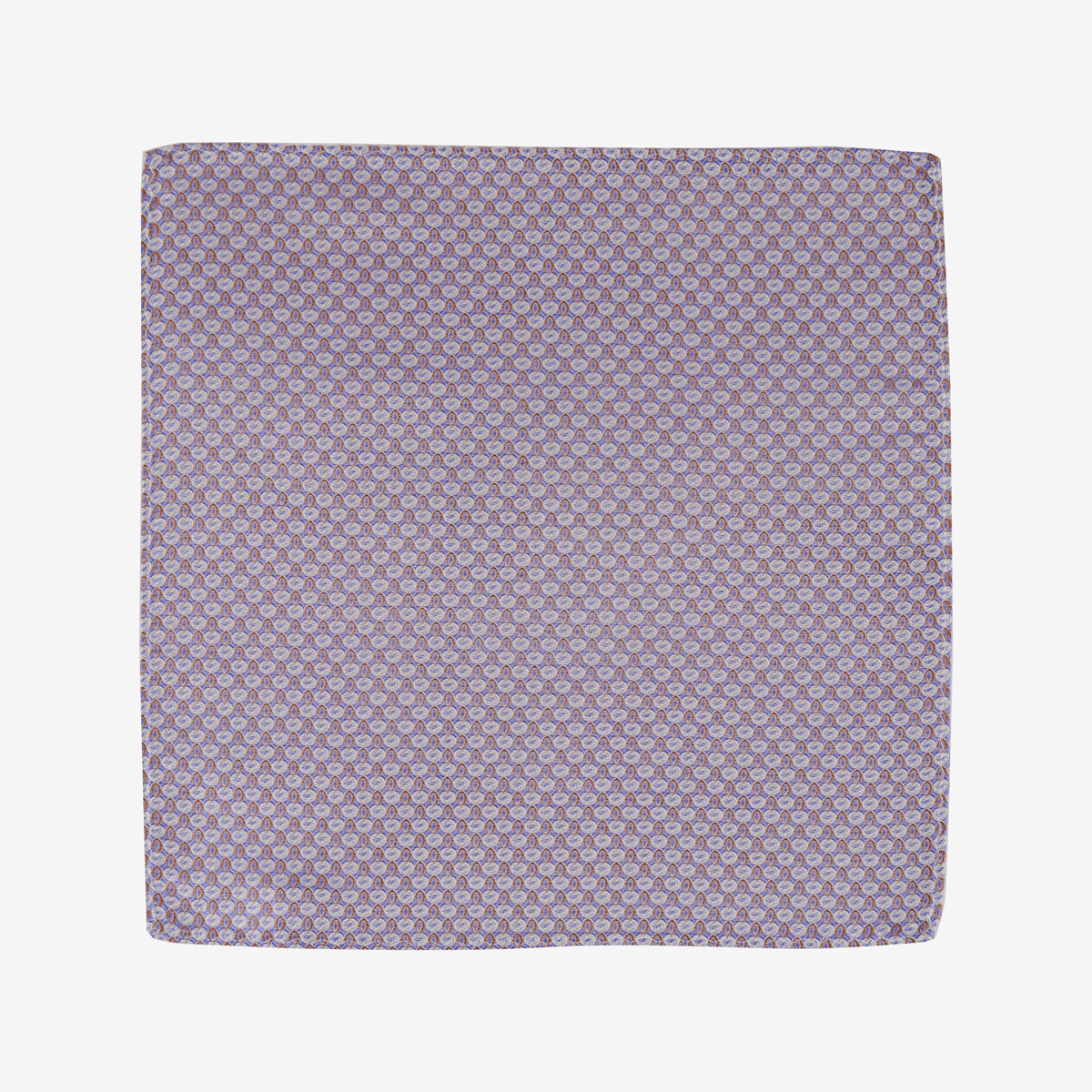 Einstecktuch aus reiner Seide mit Mustern in Lila pink Bild 2