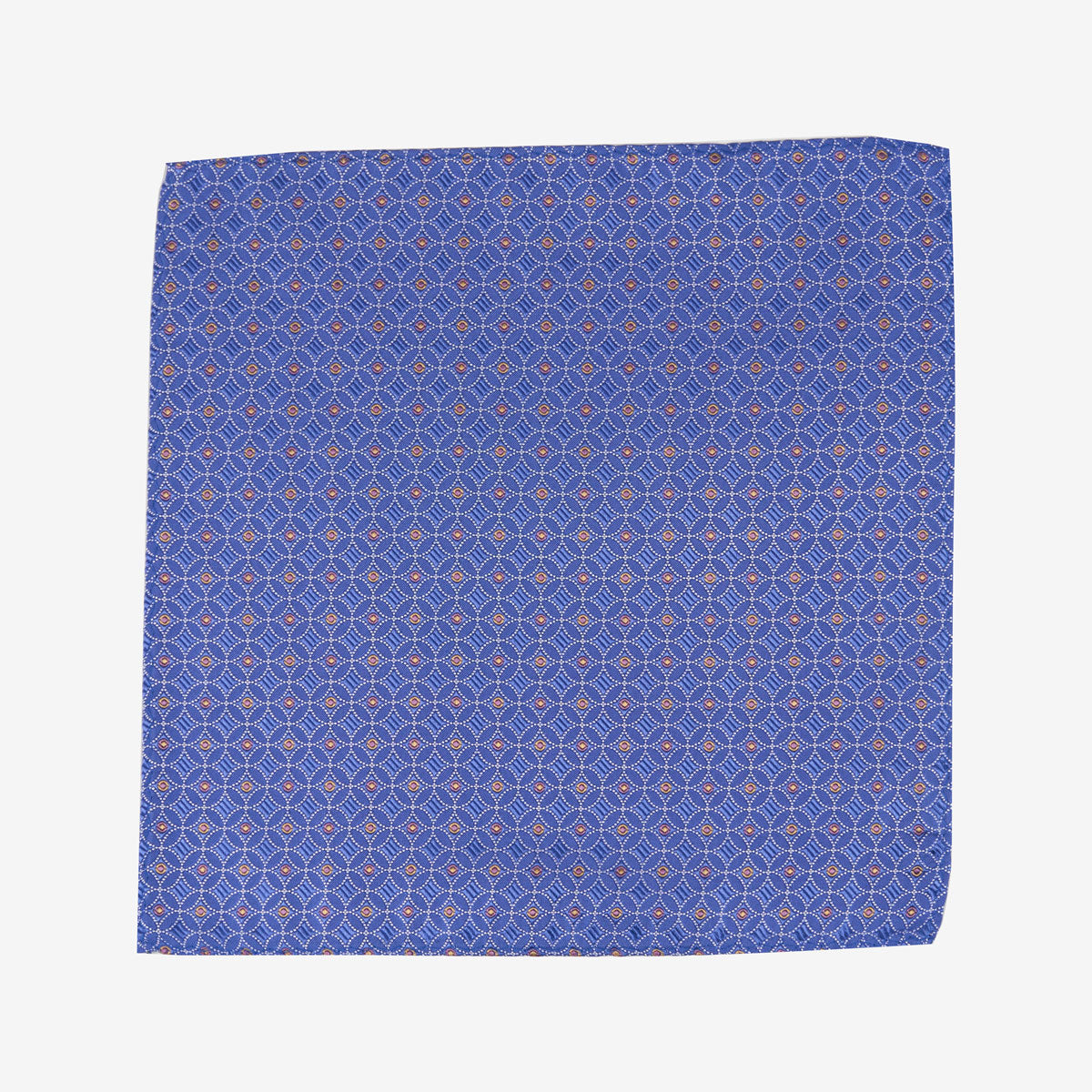 Einstecktuch aus reiner Seide in Blau mit Punkten blau Bild 2