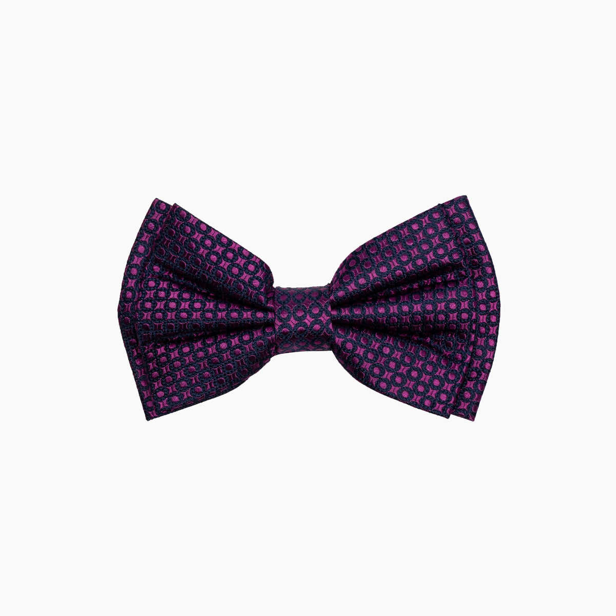 Vorgebundene Fliege in Violett und Blau fuchsia Bild 1