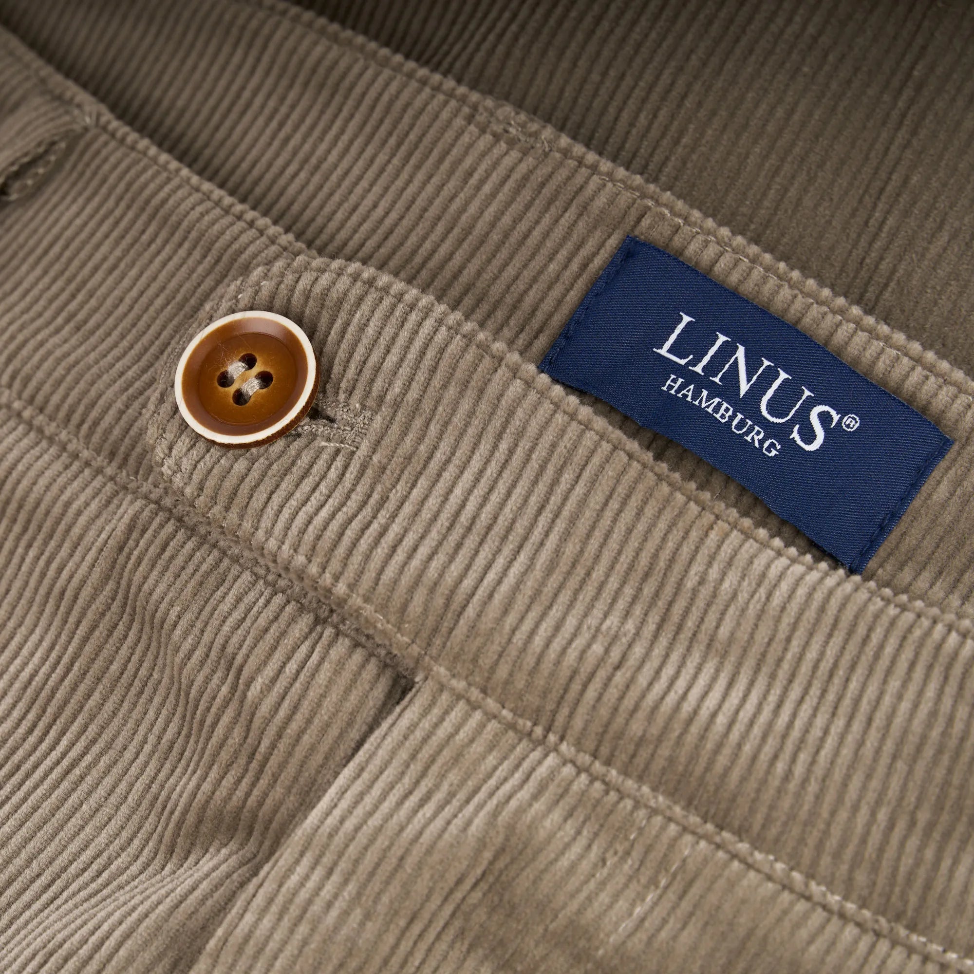 Chino aus Cord in taupe taupe Bild 3