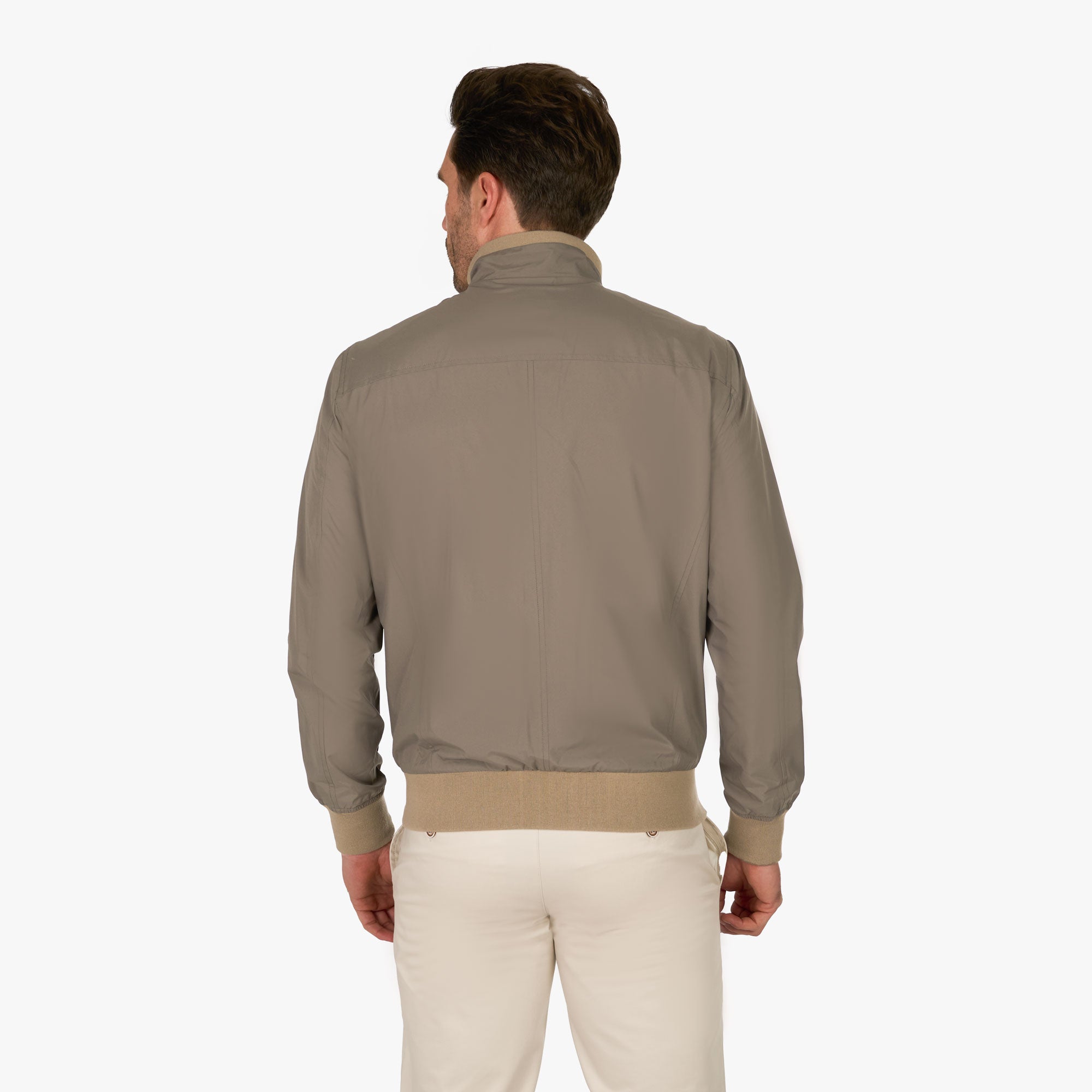 Leichte Jacke Barba in Grau/Beige taupe Bild 2