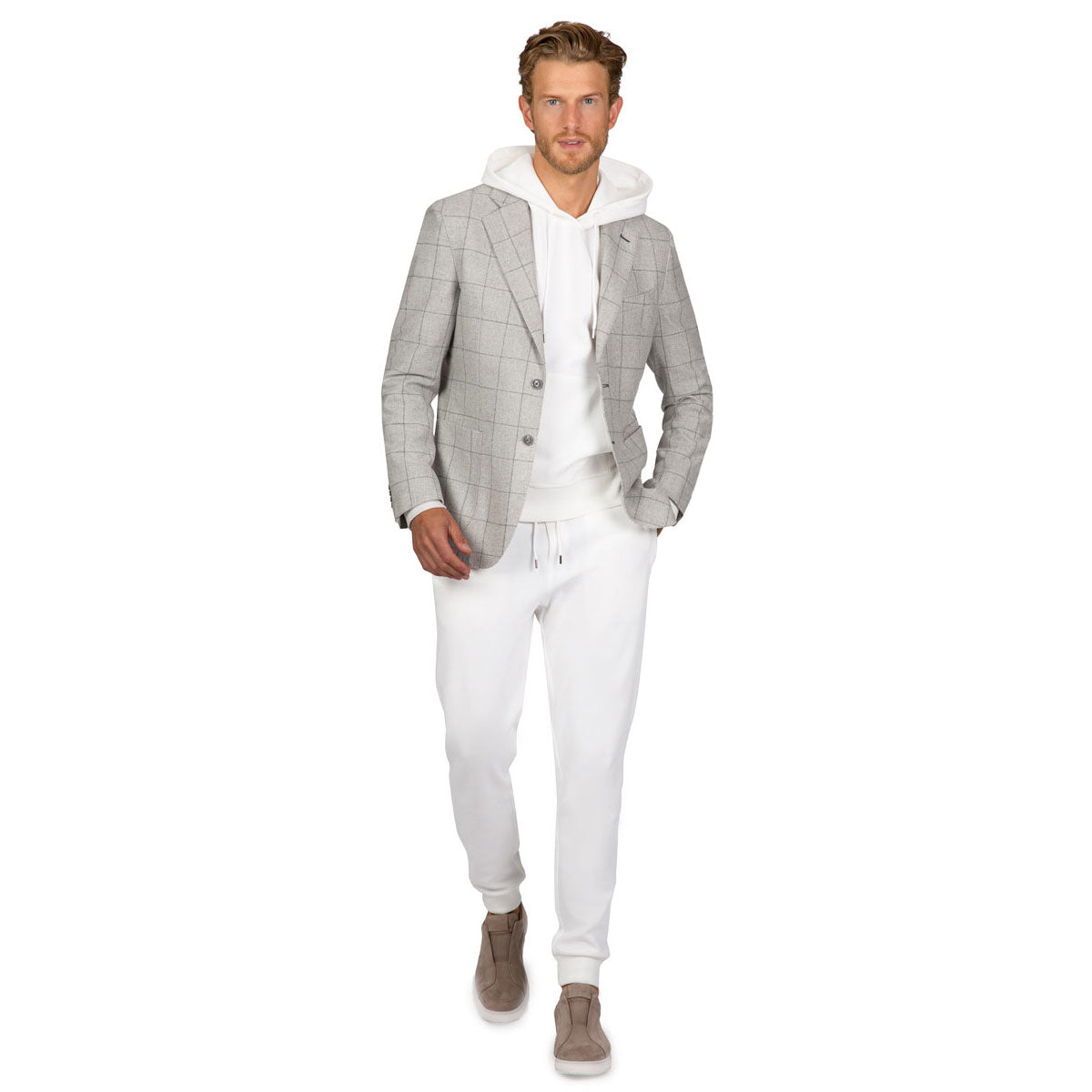 Sakko Havanna mit aufgesetzten Taschen in hellgrau hellgrau/karo Bild 7