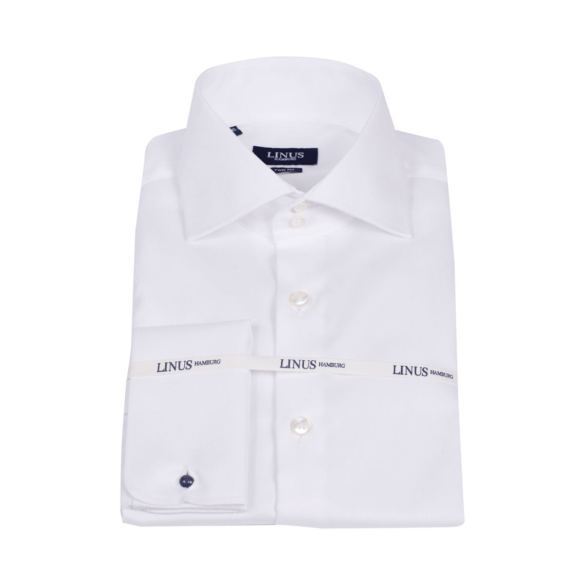 Modern Fit Hemd 2-Knopf-Kragen Umschlagmanschette white Bild 2