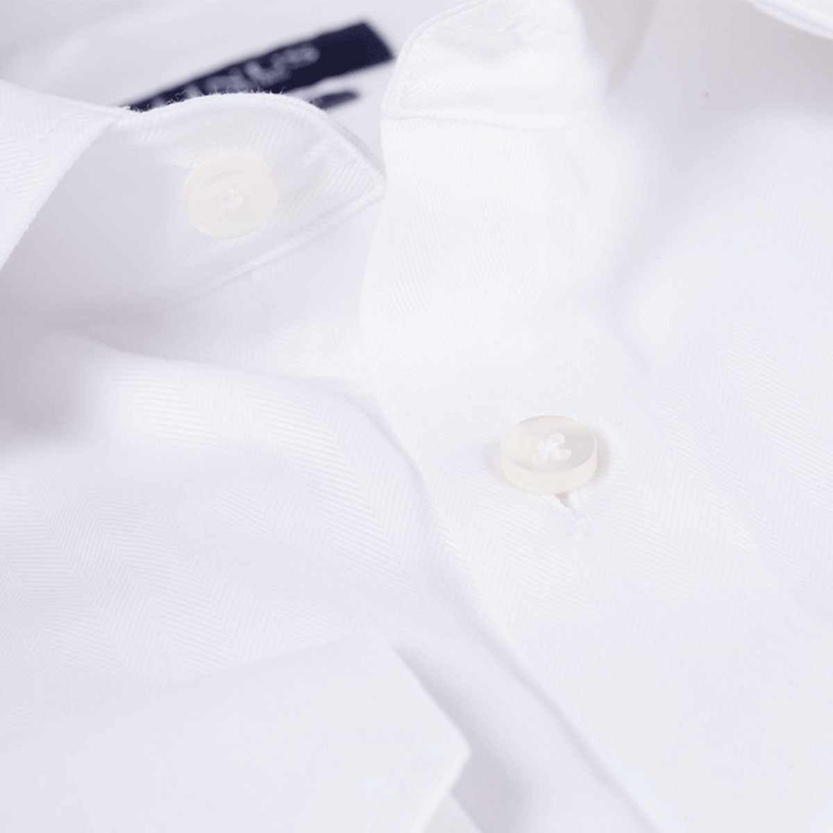 Modern Fit Hemd Fischgrat weiß white Bild 3