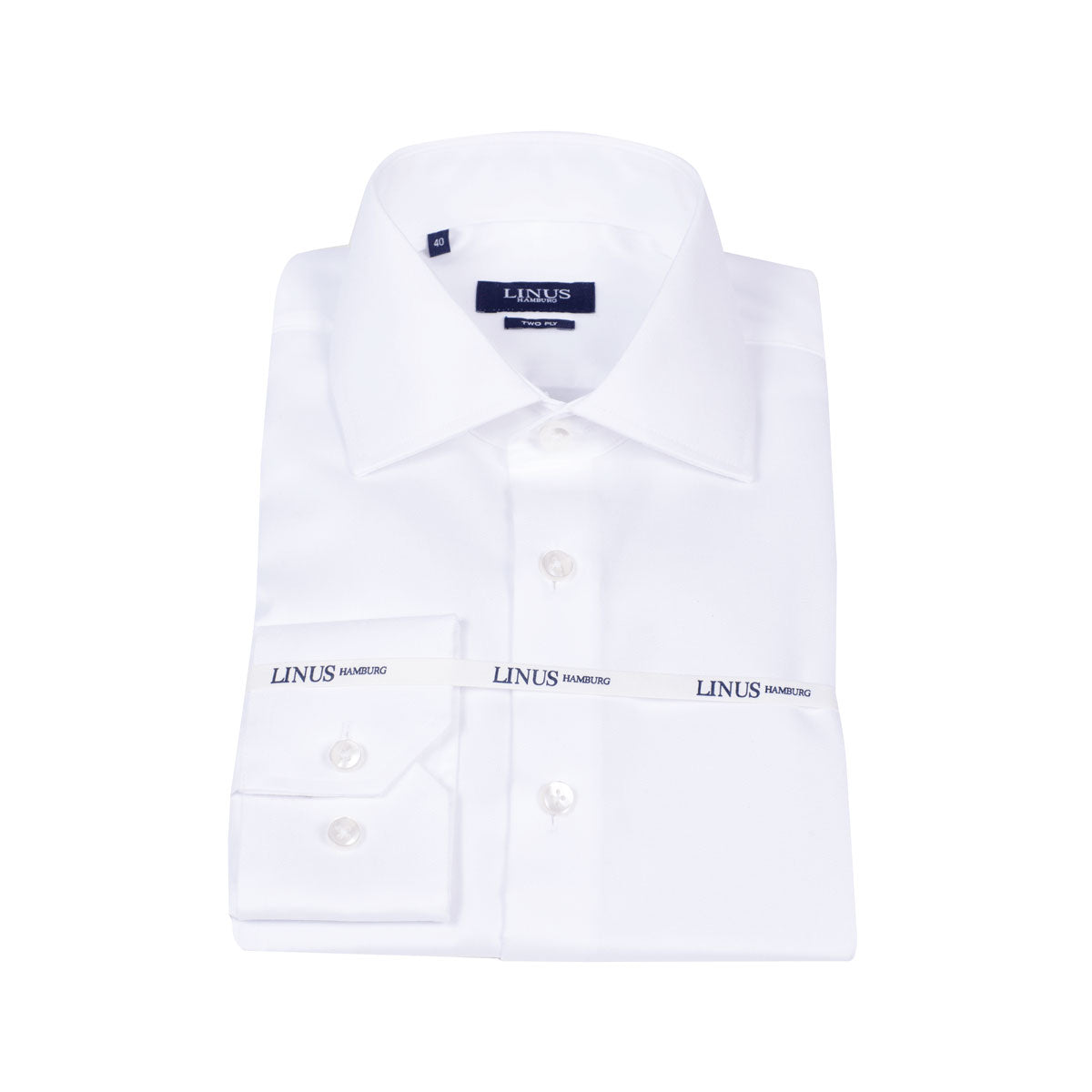 Modern Fit Hemd Twill Kentkragen white Bild 2