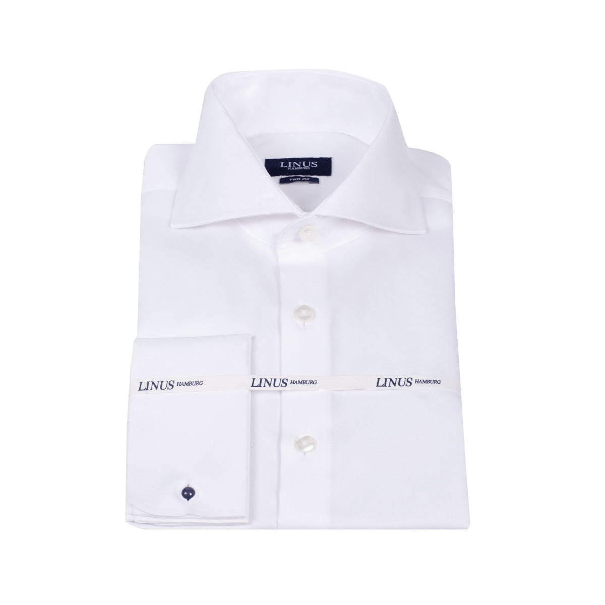 Modern Fit Hemd Umschlagmanschette weiß white Bild 2