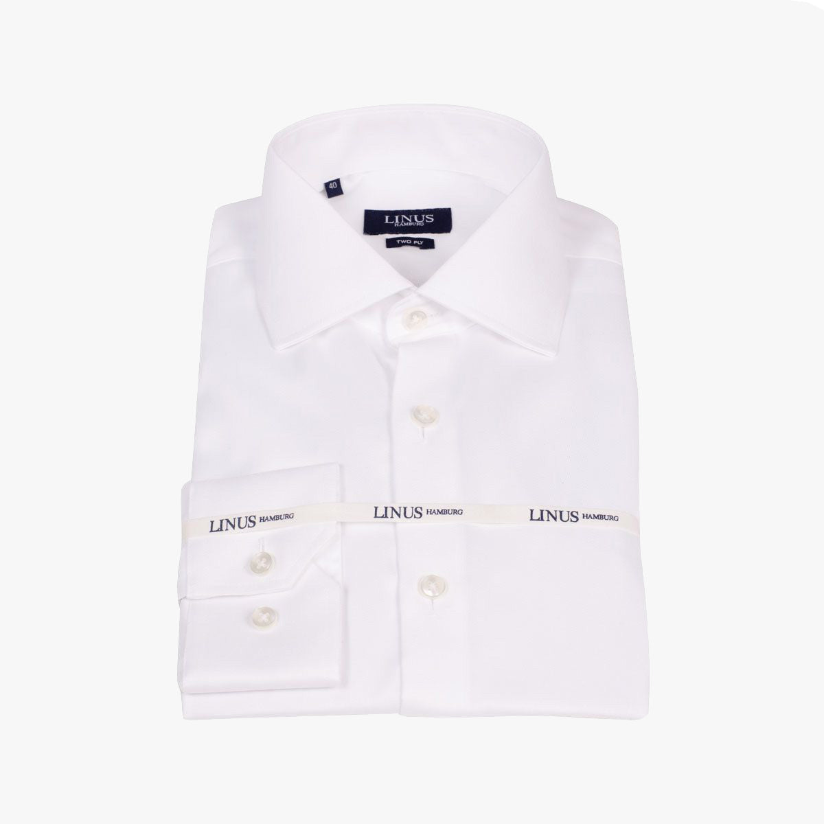 Slim Fit Hemd Twill bügelfrei white Bild 2