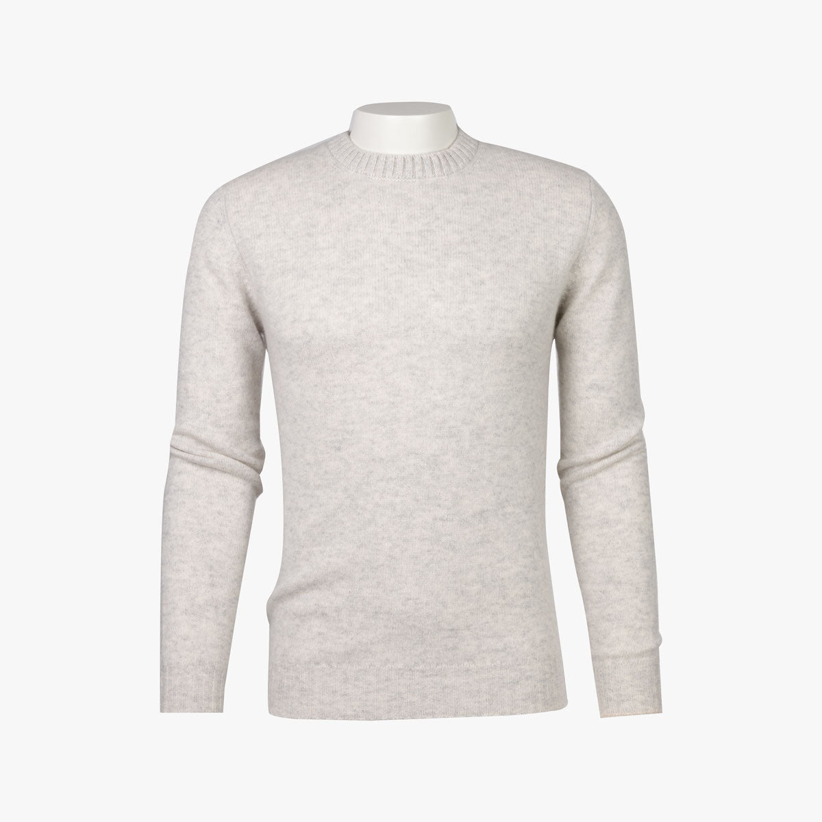 Feinstrickpullover aus Kaschmir in offwhite meliert 19108/ contr. 19051 Bild 3