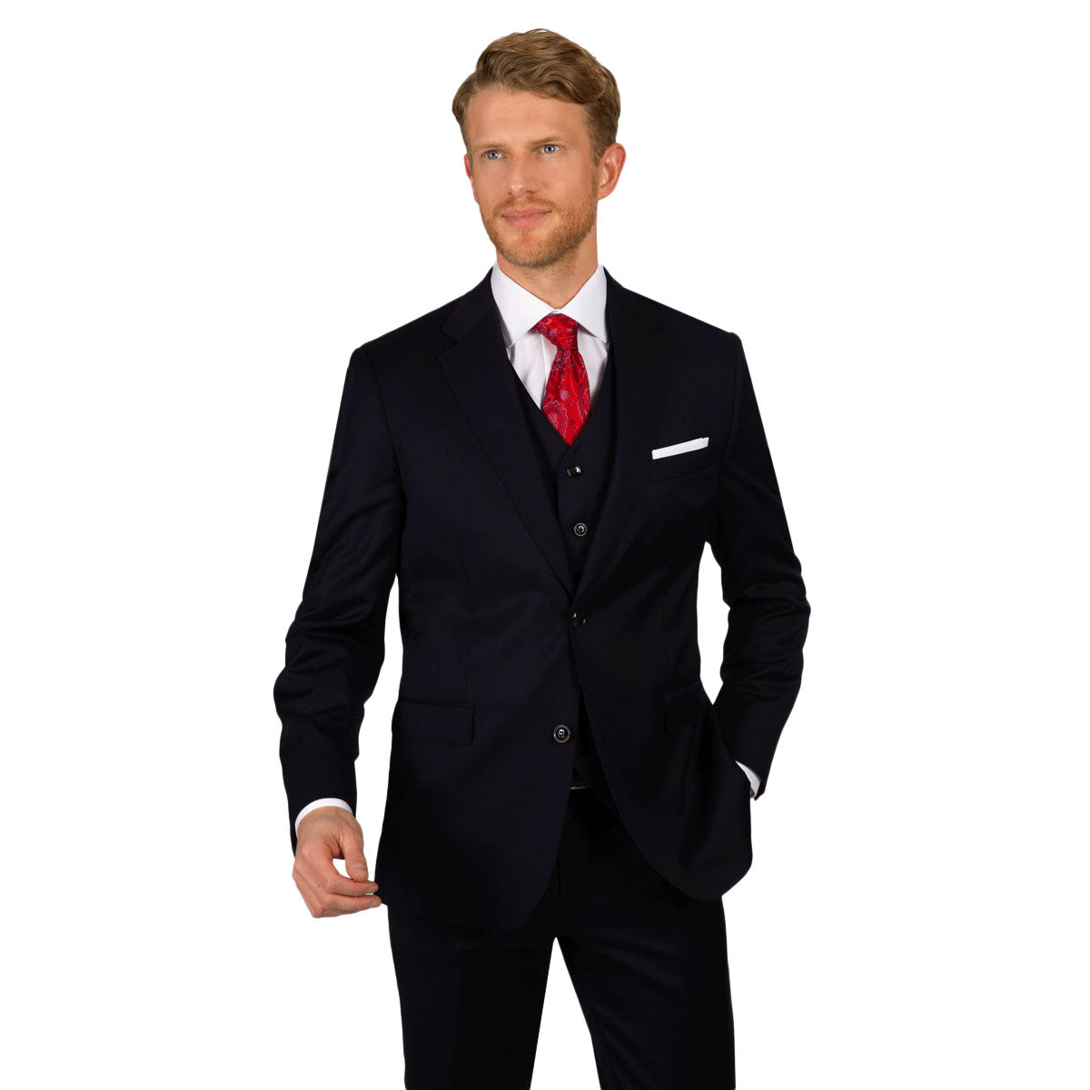 Mann im eleganten Anzug.