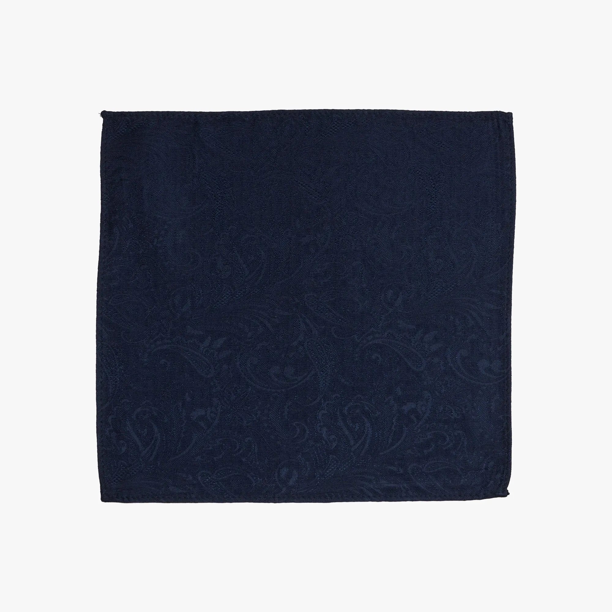 Einstecktuch aus Seide in Dunkelblau mit Paisleymuster dkl. blau Bild 2