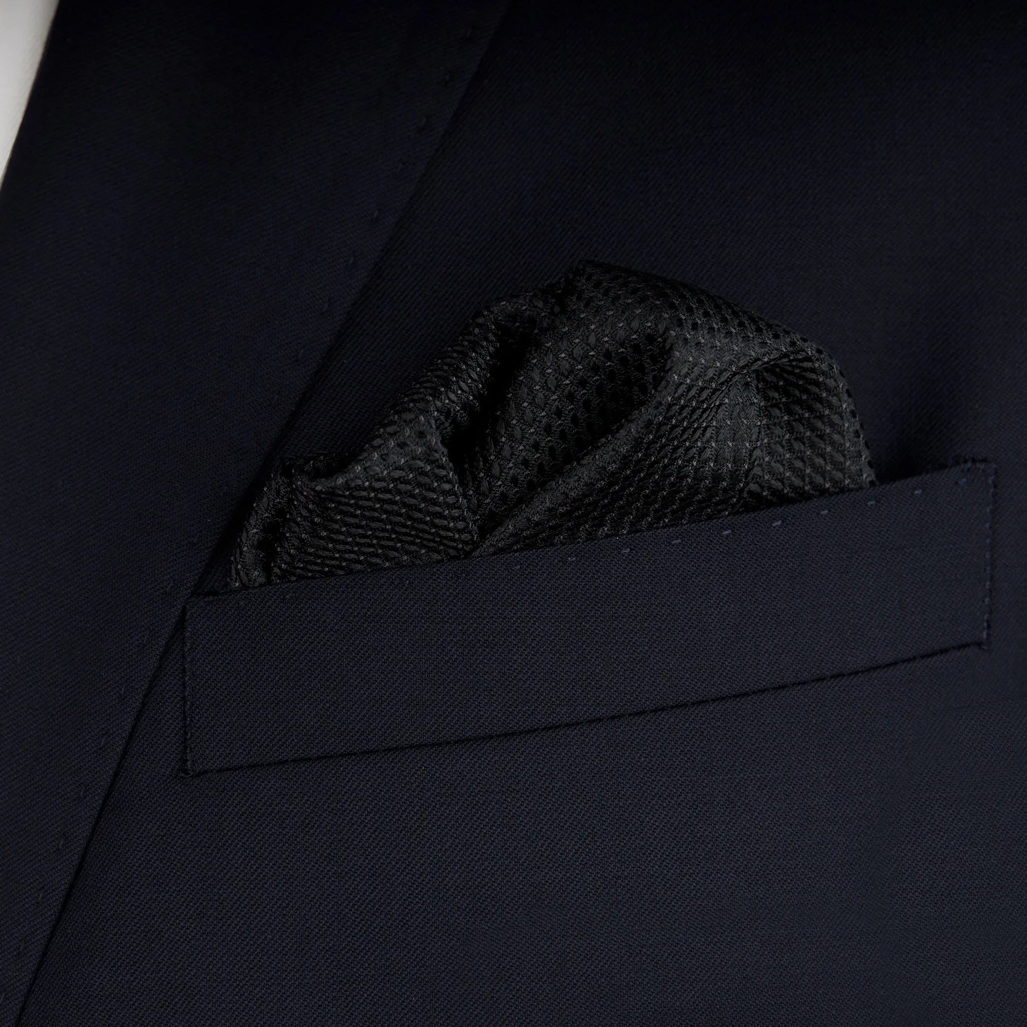 Einstecktuch aus Seide in Schwarz schwarz Bild 1